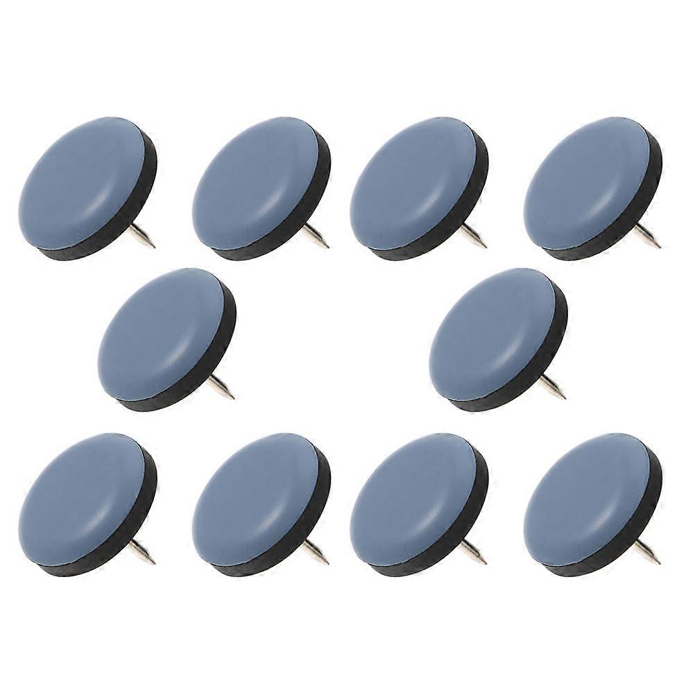 10Pcs Table Leg Anti-Sliding Cushion Pads For Home Use Light Grey Color