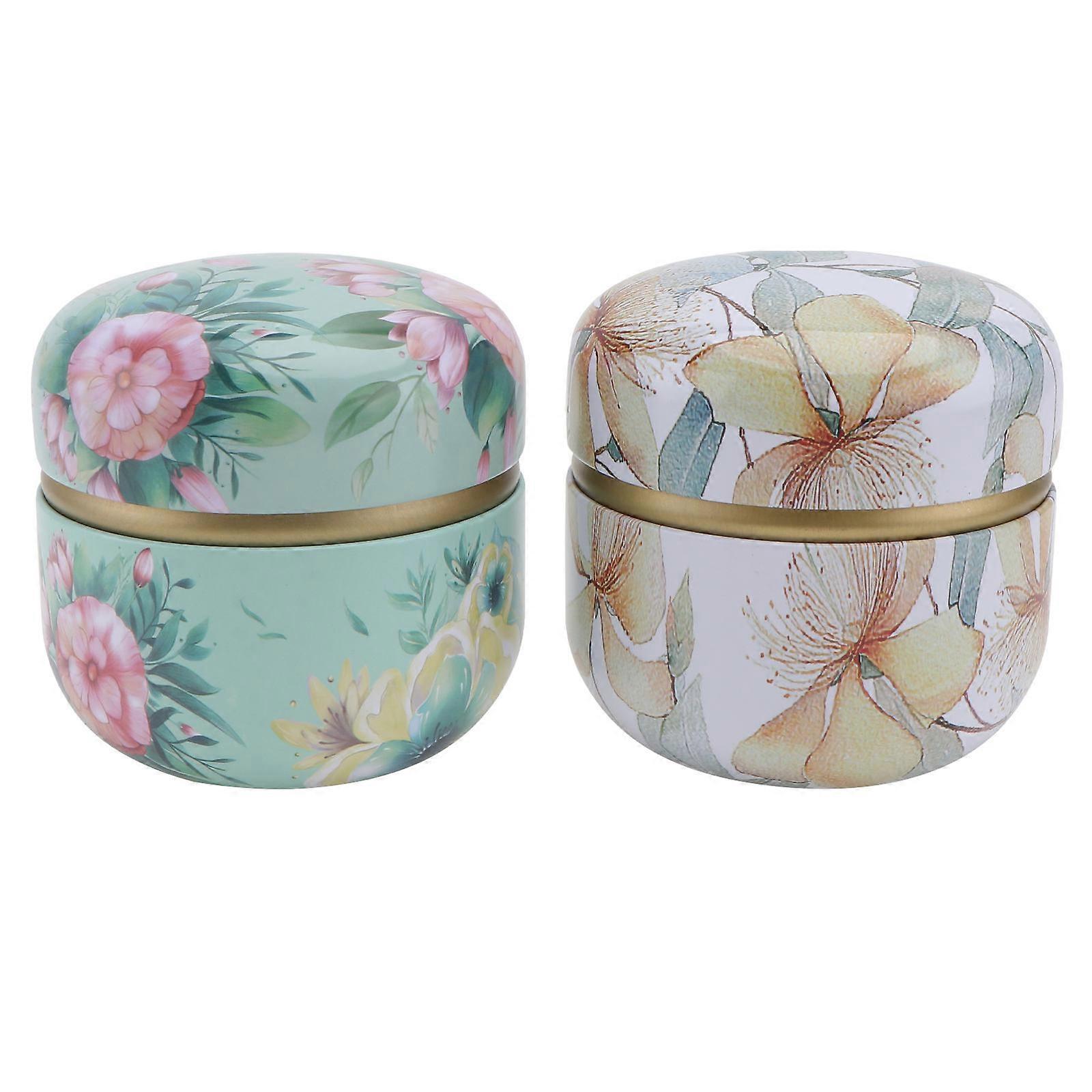 Decorative Tea Canisters Storage Jars for Candy 6Pcs