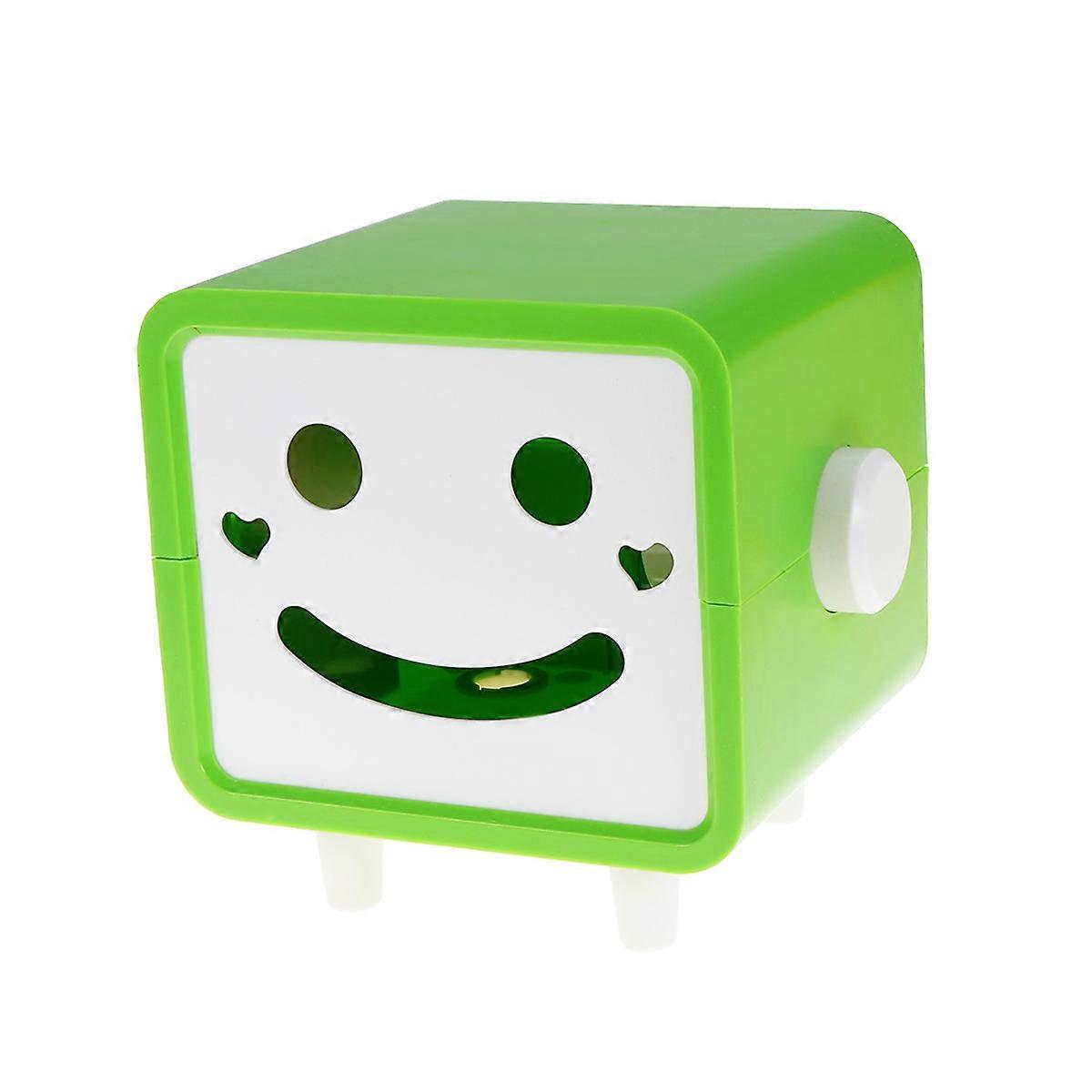 Lovely Green Tissue Box Smile Face for 2Pcs Napkin Dispenser