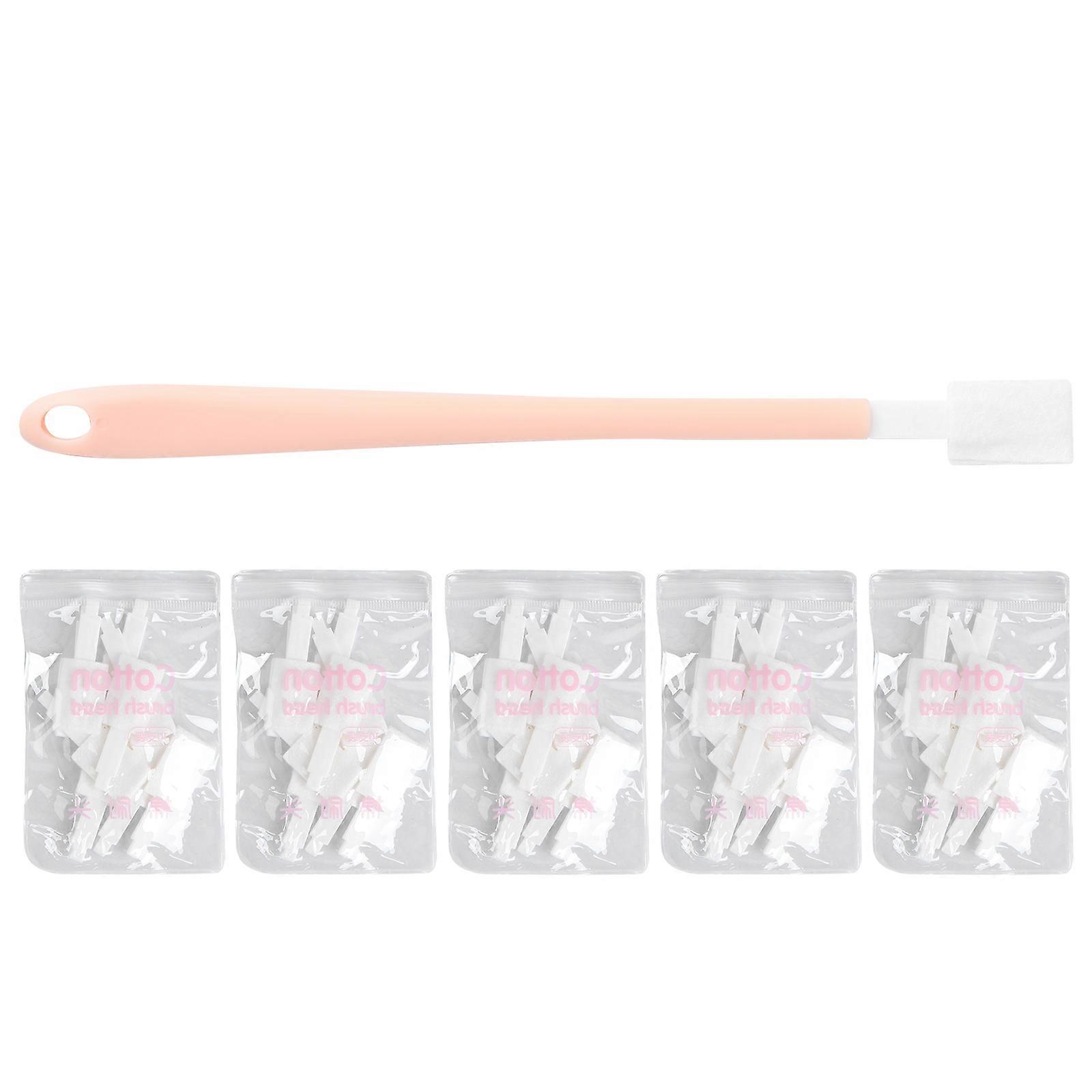 Disposable Toilet Brush 3Sets for Domestic Cleaning Use in Pink