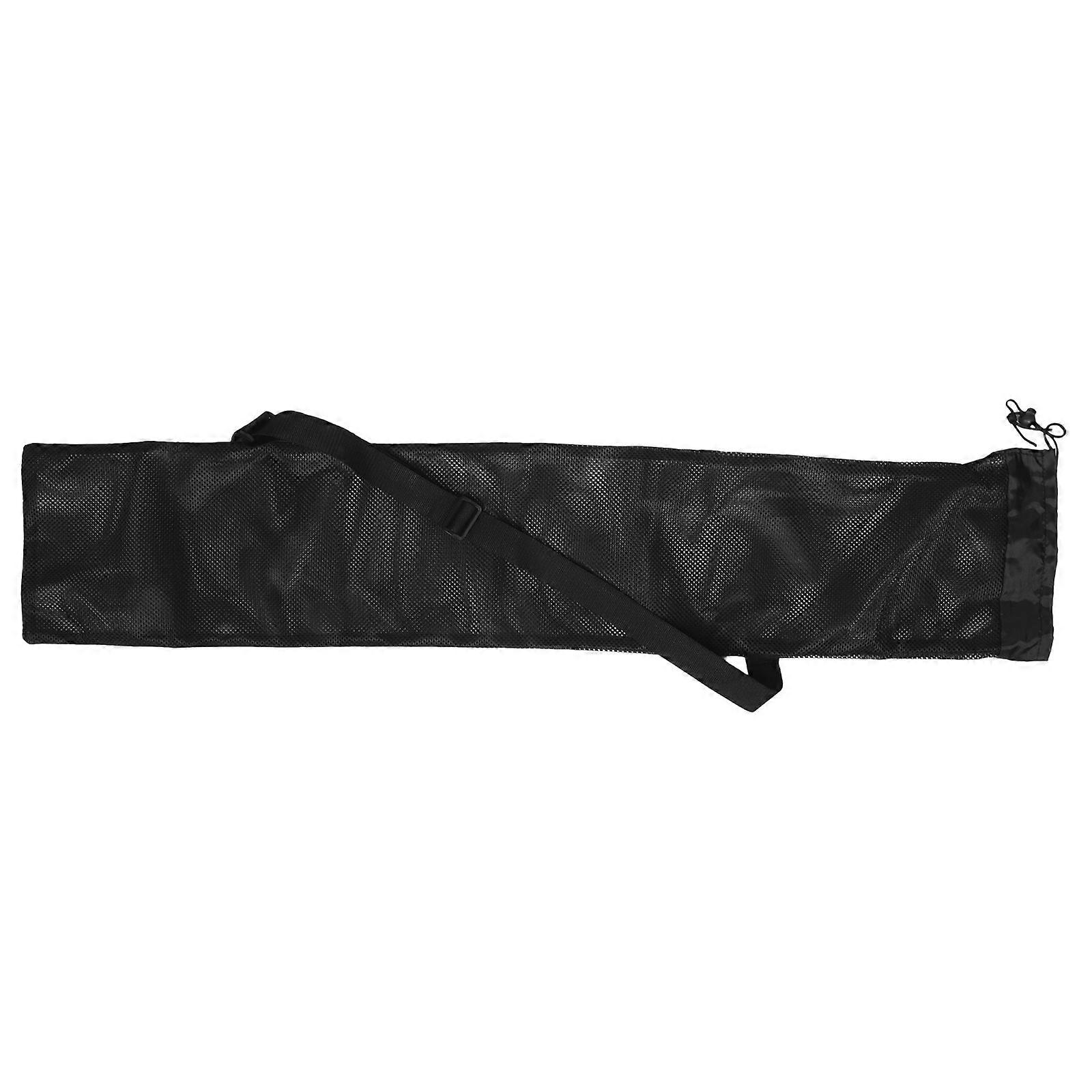 Kayak Oar Pouch for Paddle Storage Portable Mesh Storage Bag Black