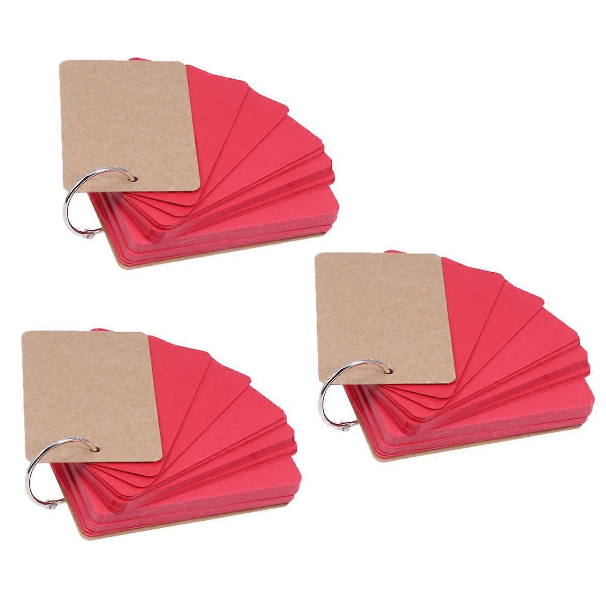 Creative Note Pads Blank Paper Pads for Writing 6Pcs Portable Red Use