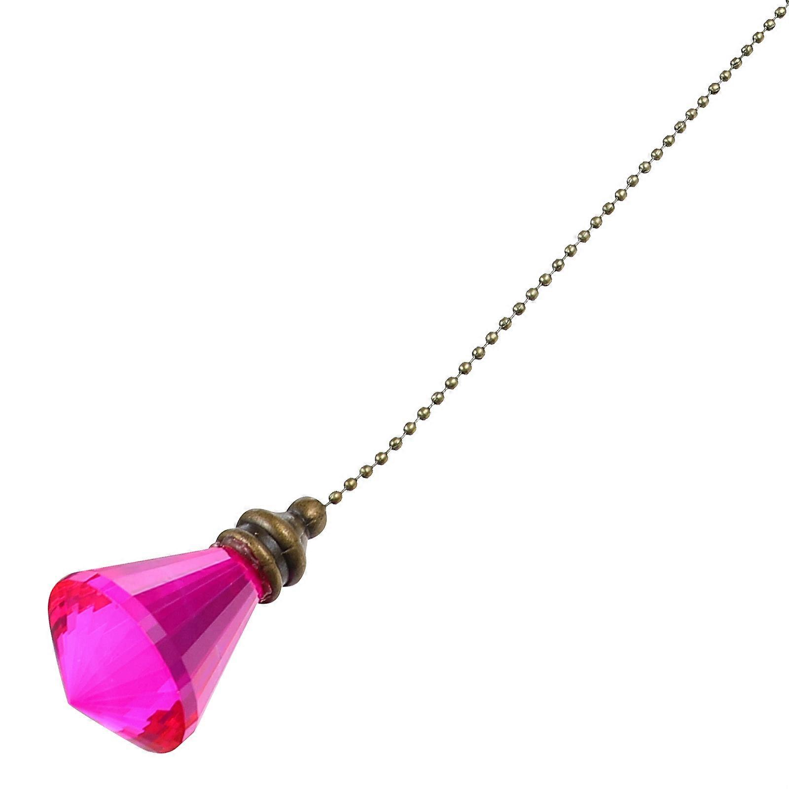 Crystal Hanging Lamp Decorative Pendant Ball for Window 3Pcs Rosy