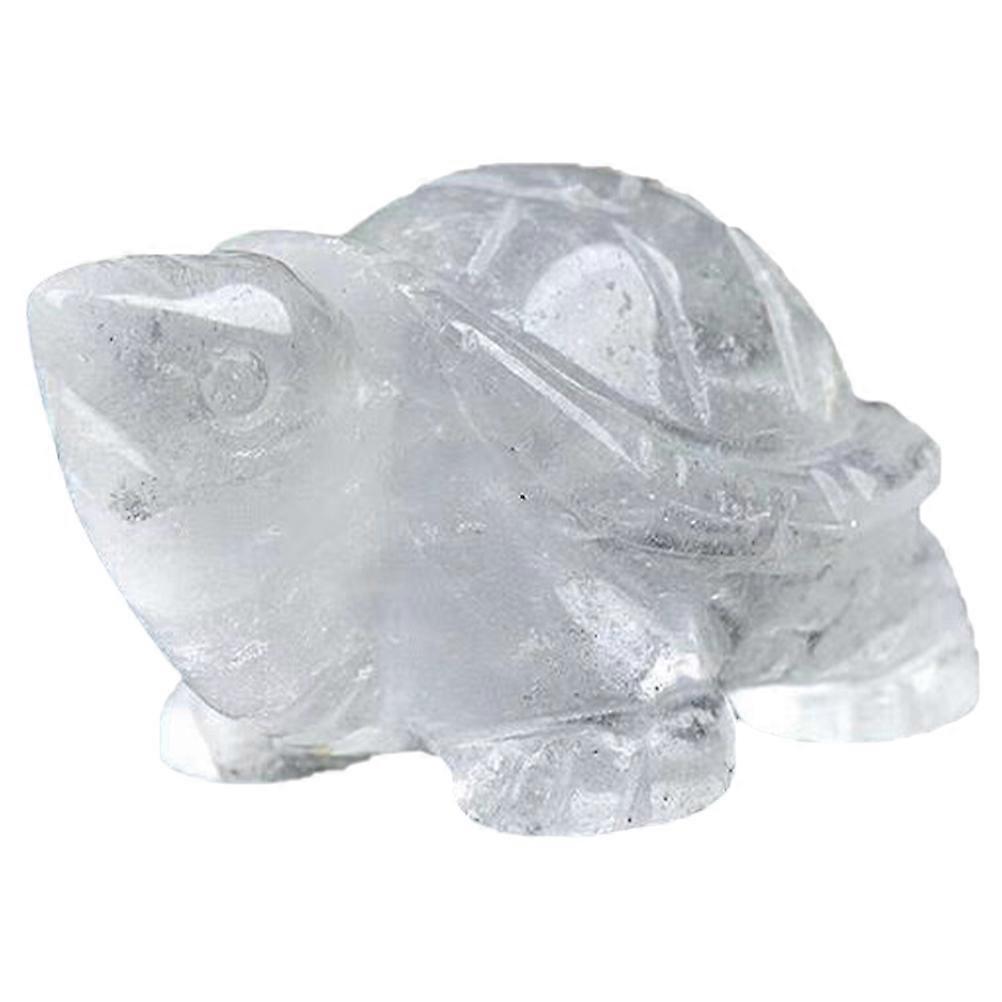 Glass Turtle Statue Transparent Decorative Figurine for 4Pcs