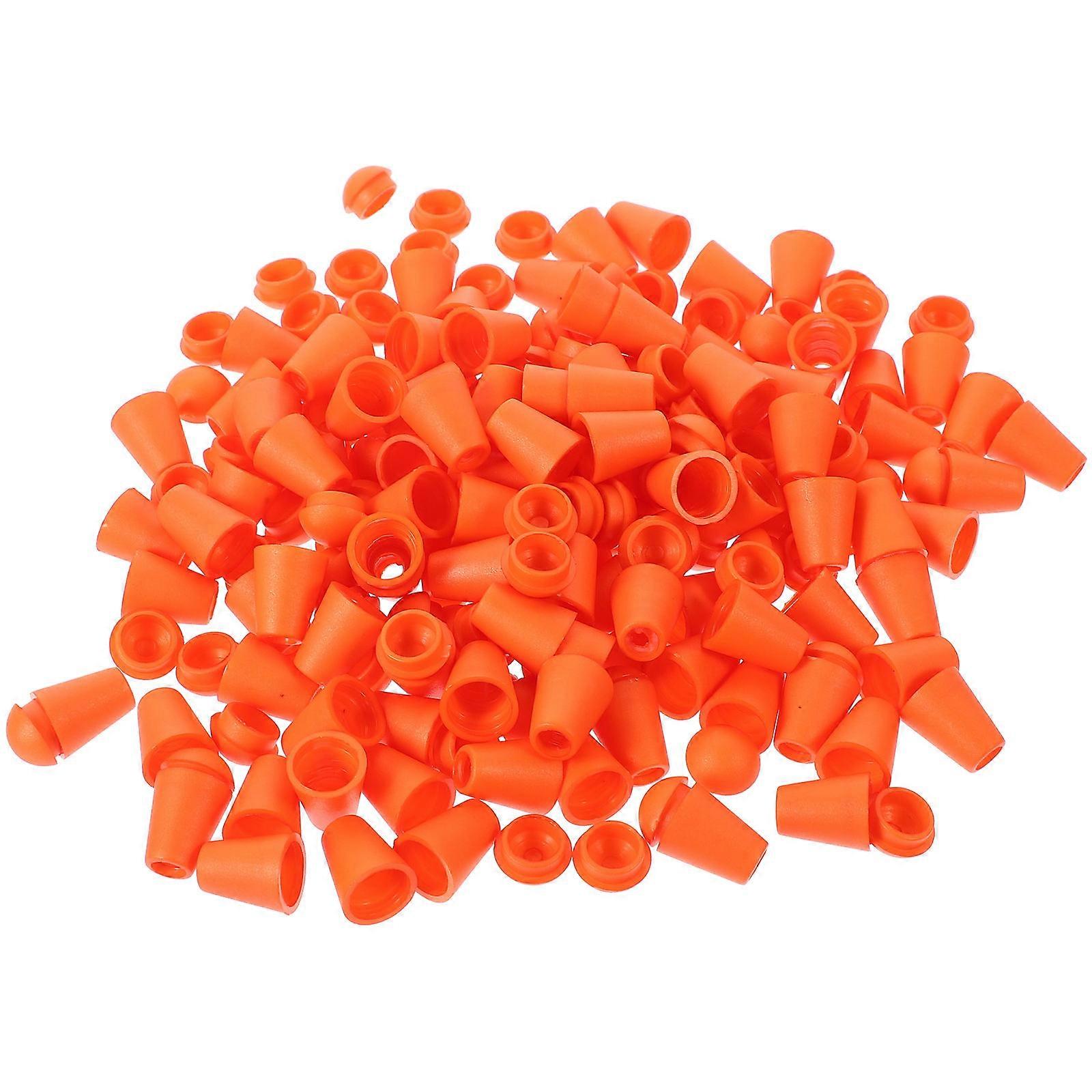 Orange Plastic Cord Locks Durable Buckle for Drawstring 100Pcs