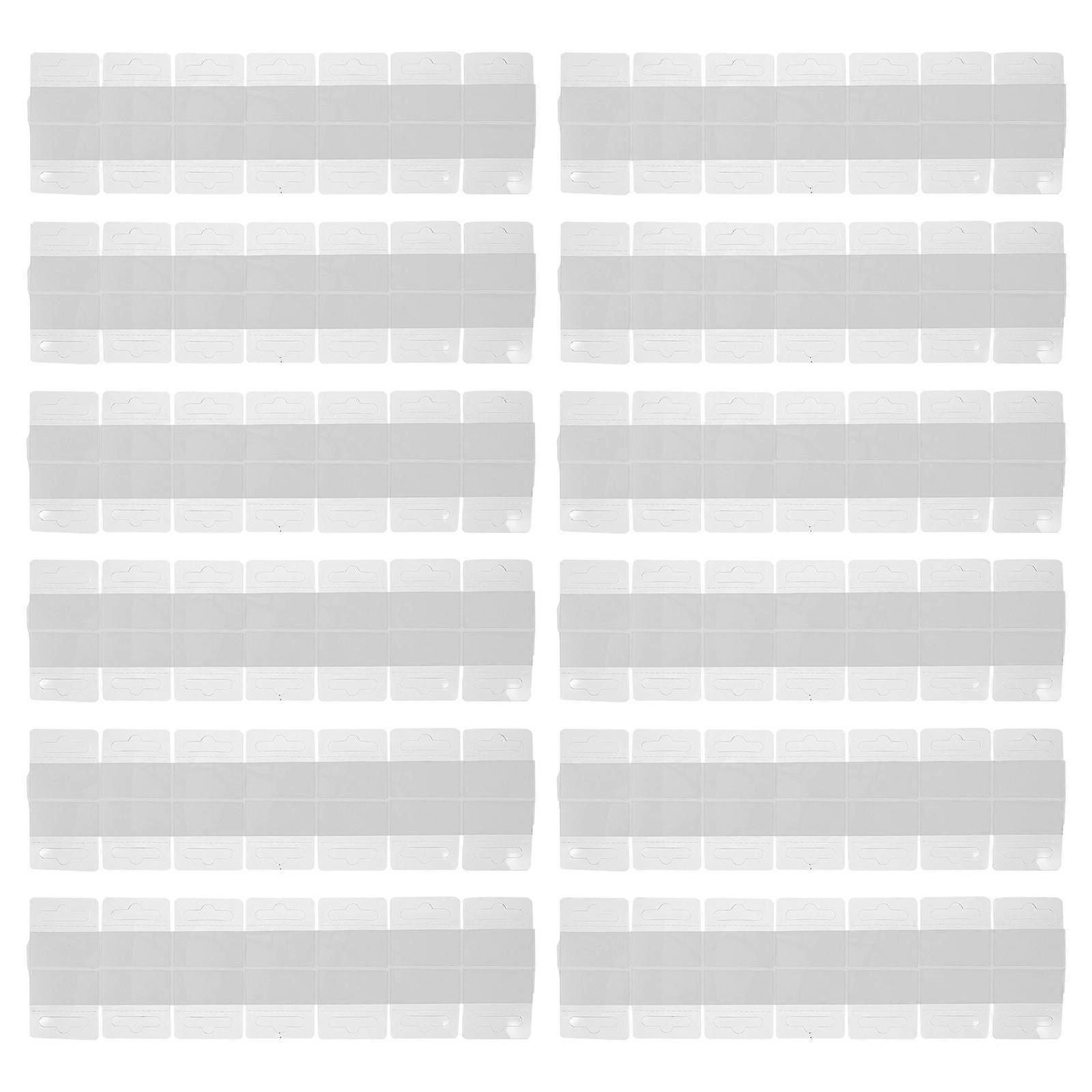 Clear Display Hooks 1000 Pcs Self-Adhesive Hanging Tabs For Supermarket Light Goods Office Use 3.8X3.8CM