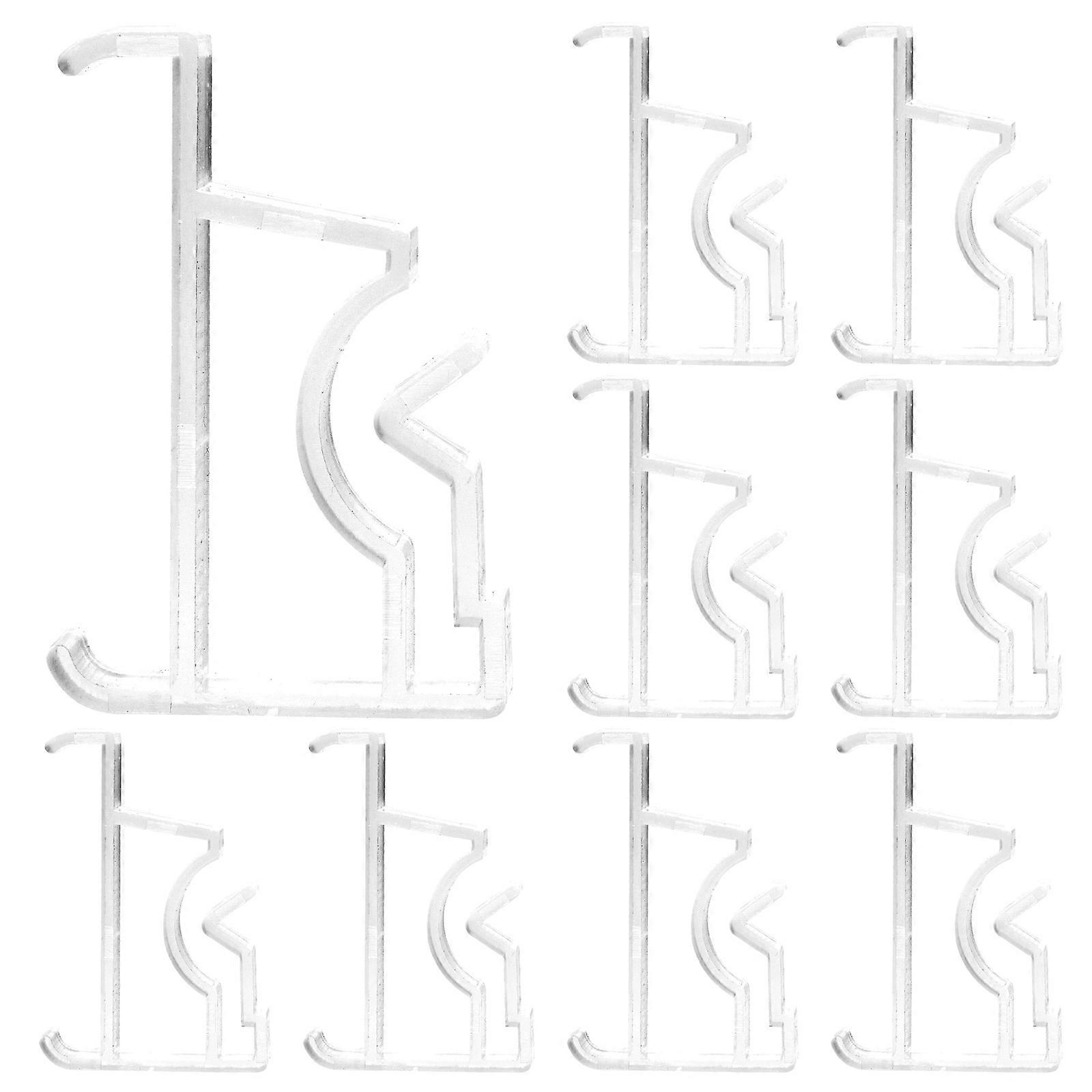 Valance Clips 10 Sets Household Blind Clips Use Easy To Install Space-Saving 60Pcs