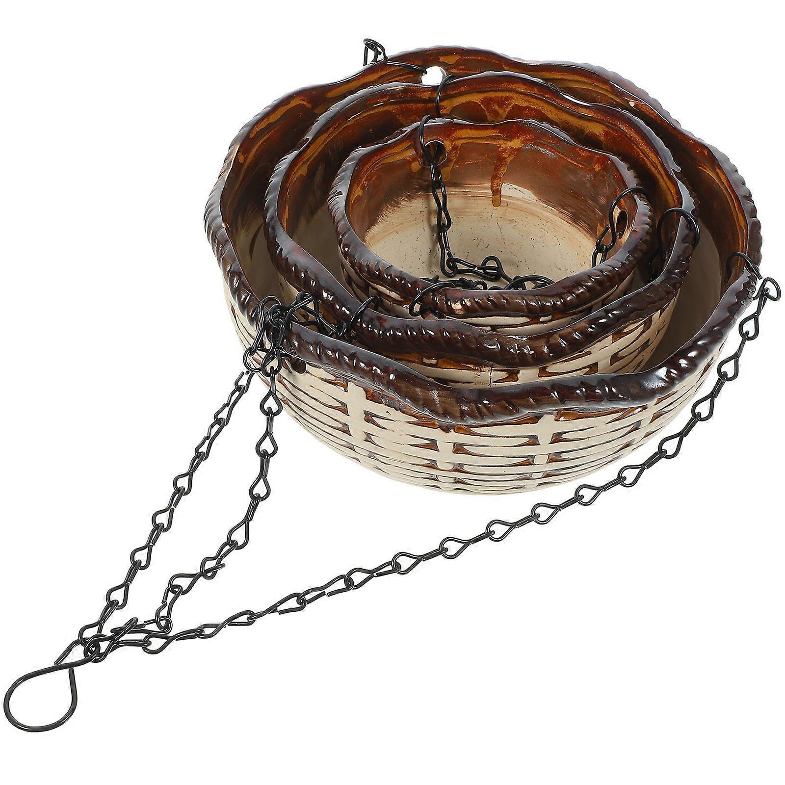 Flower Pot Hanging for 2Sets Garden Pot Ceramics Use