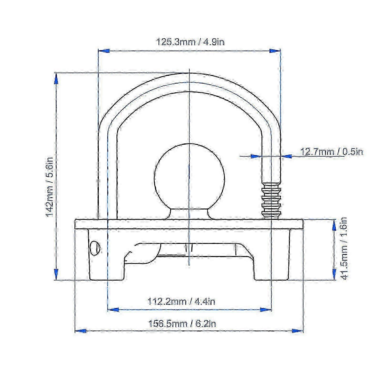 Serrure d’attelage de remorque avec double clé Conception durable