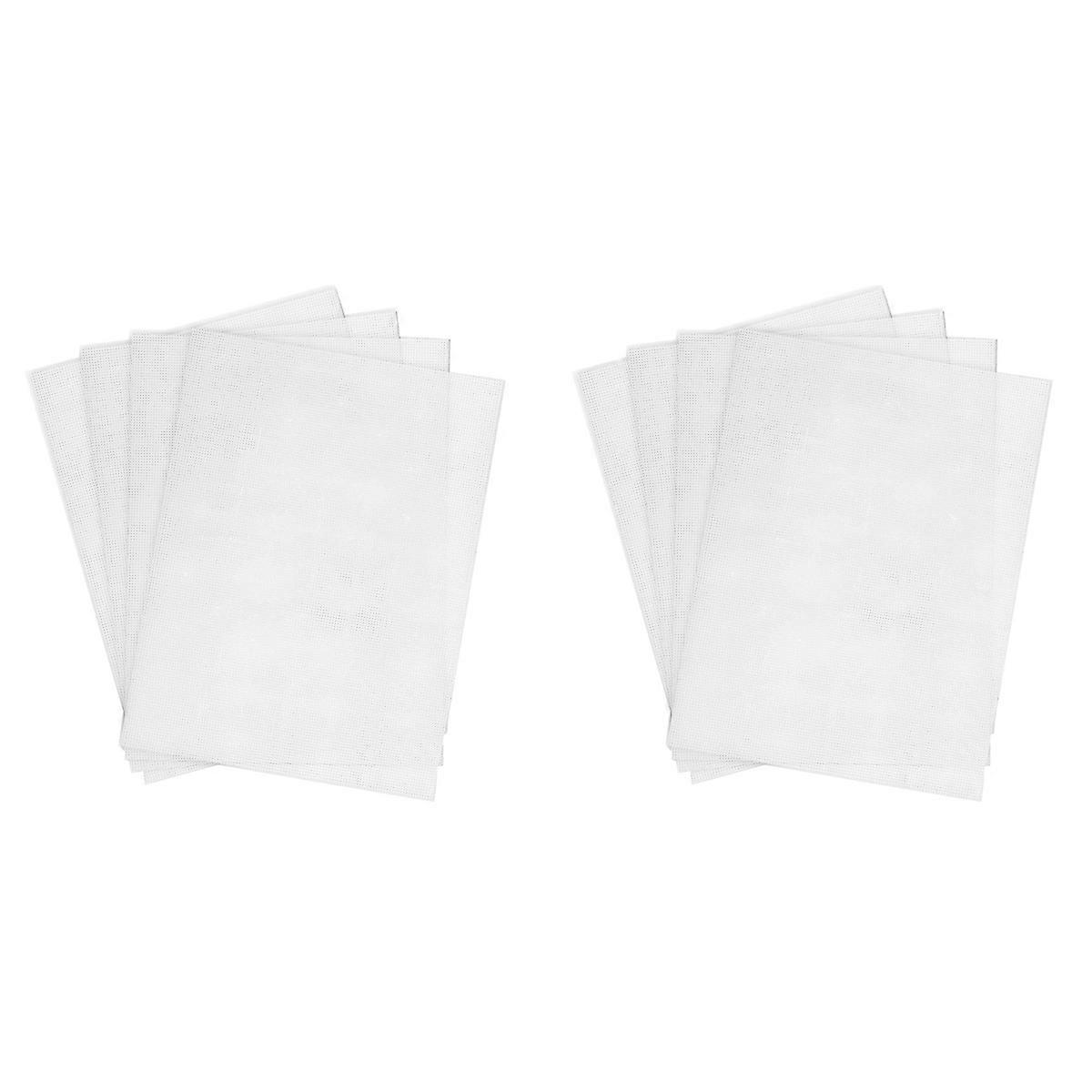 4 PCS 14 Count Plastic Mesh Canvas Sheet 14 CT Plastic Aida White
