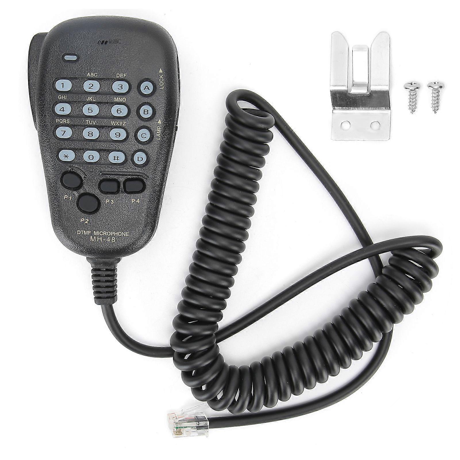 MH48A6J DTMF Handheld 6 Pin Plug Microphone Speaker with Button for FT1500 FT1802