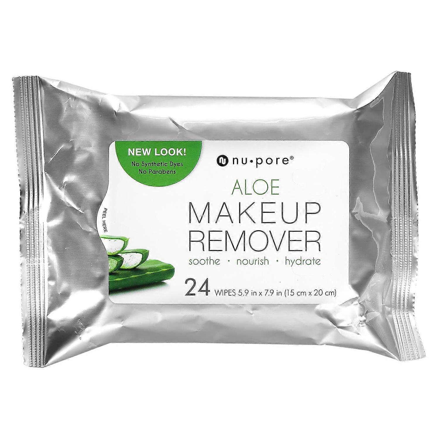 Nu-Pore, Aloe Makeup Remover, 24 Wipes