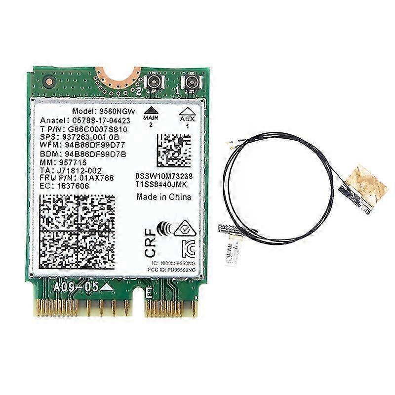 M.2 CNVI 9560N WiFi card with BT 5.0
