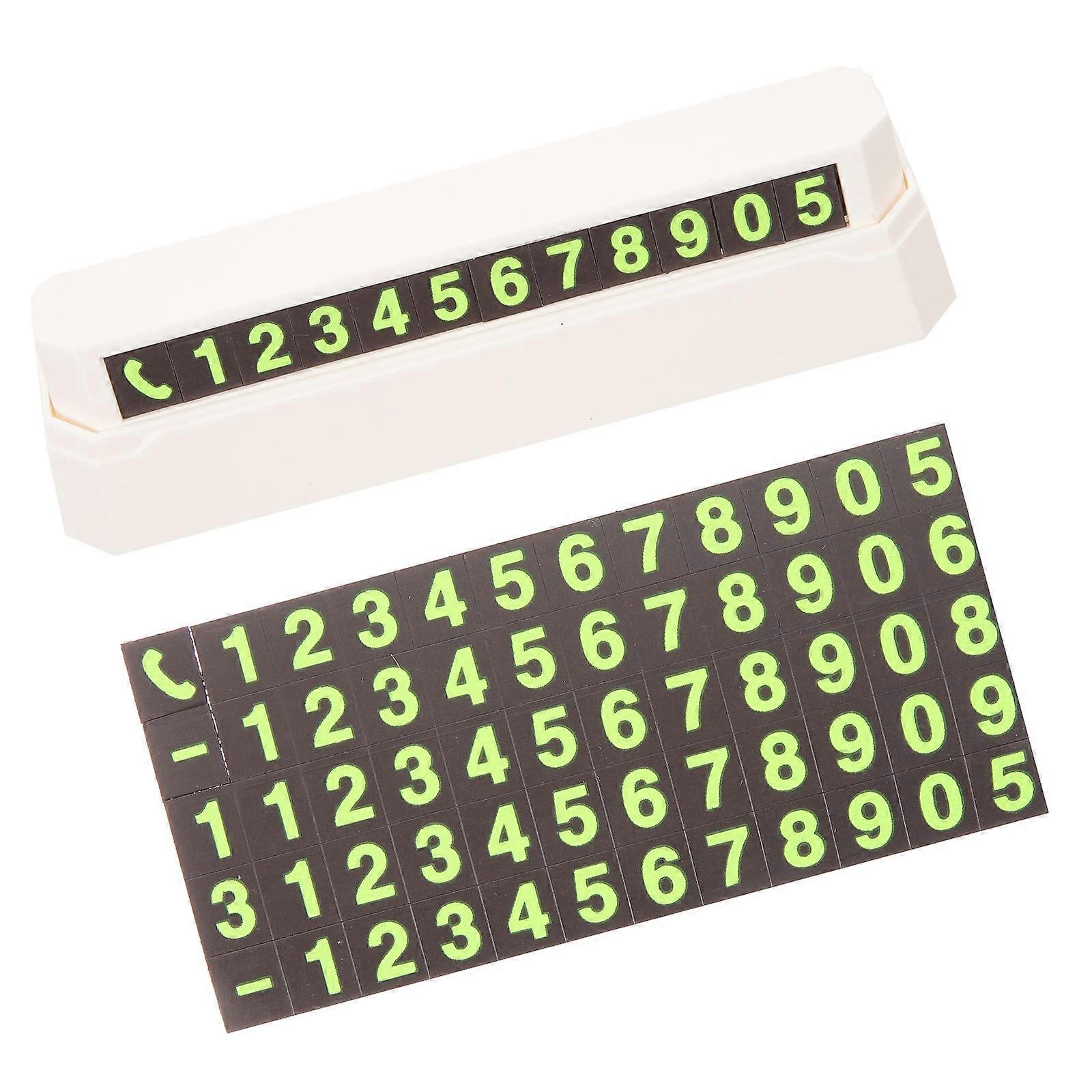 Car Parking Card for Temporary Parking with Phone Display