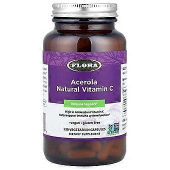 Flora, Acerola Natural C-vitamiini, 120 kasviskapselia