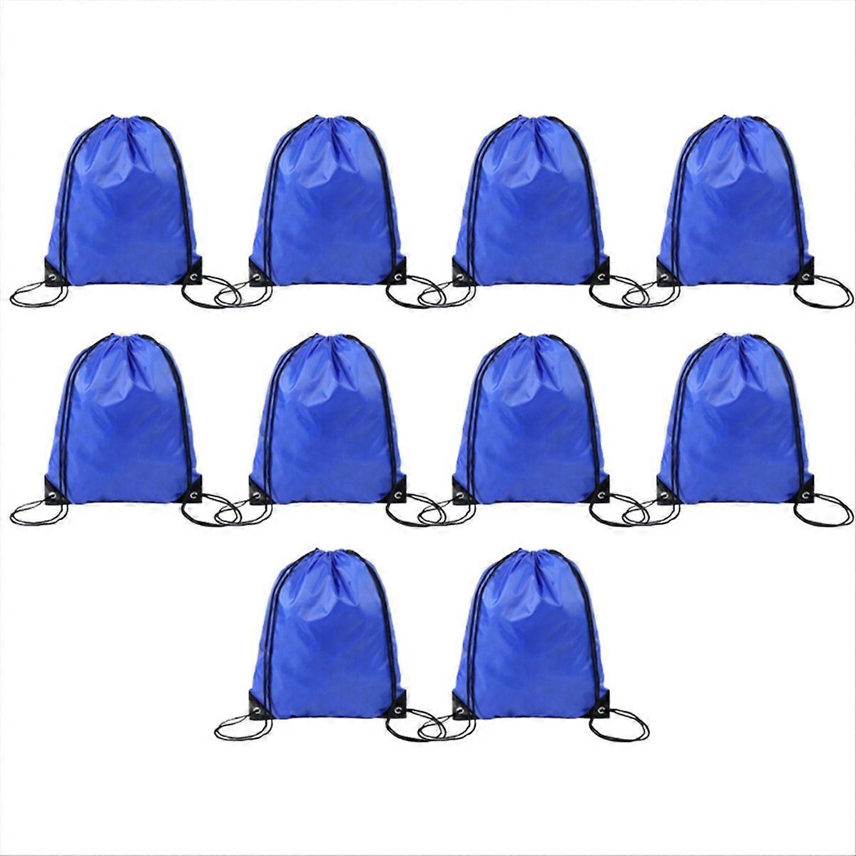 Polyester Drawstring Bag Sports Marathon Drawstring Bag Royal Blue