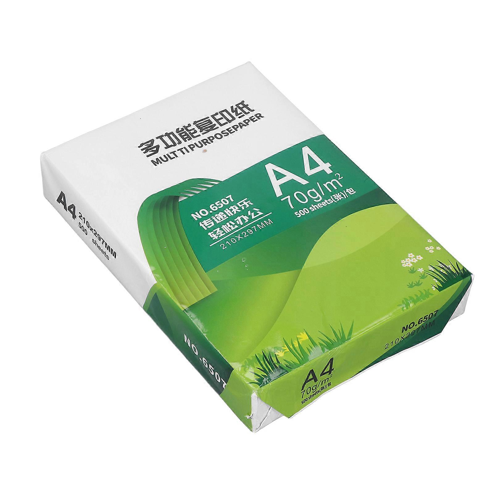 500 Sheets A4 Copy Printer Paper Wood Pulp Blank Duplicating Paper Multipurpose White Draft Papers 