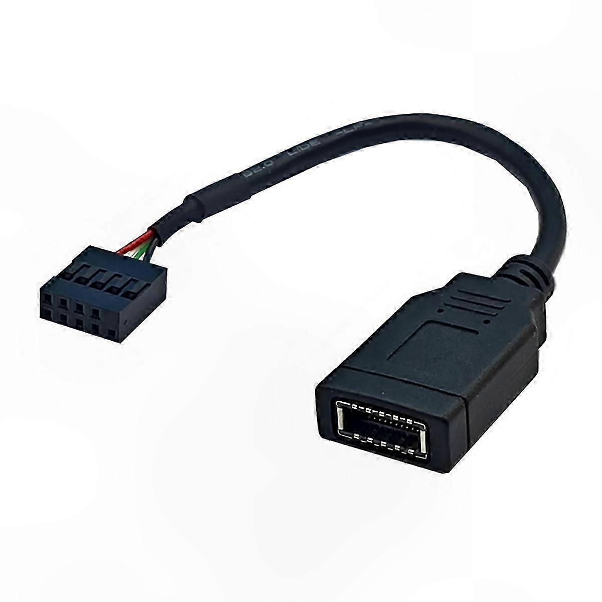 USB 9PIN to Type-C Front Panel Adapter Cable, USB 9PIN to TYPE-E KEY-A Conversion Cord, USB Front Panel Connector Cable
