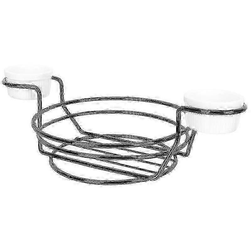 26X17cm Black Popcorn & French Fry Scoops 1 Set Desktop Bread Container Versatile Snack Basket Iron