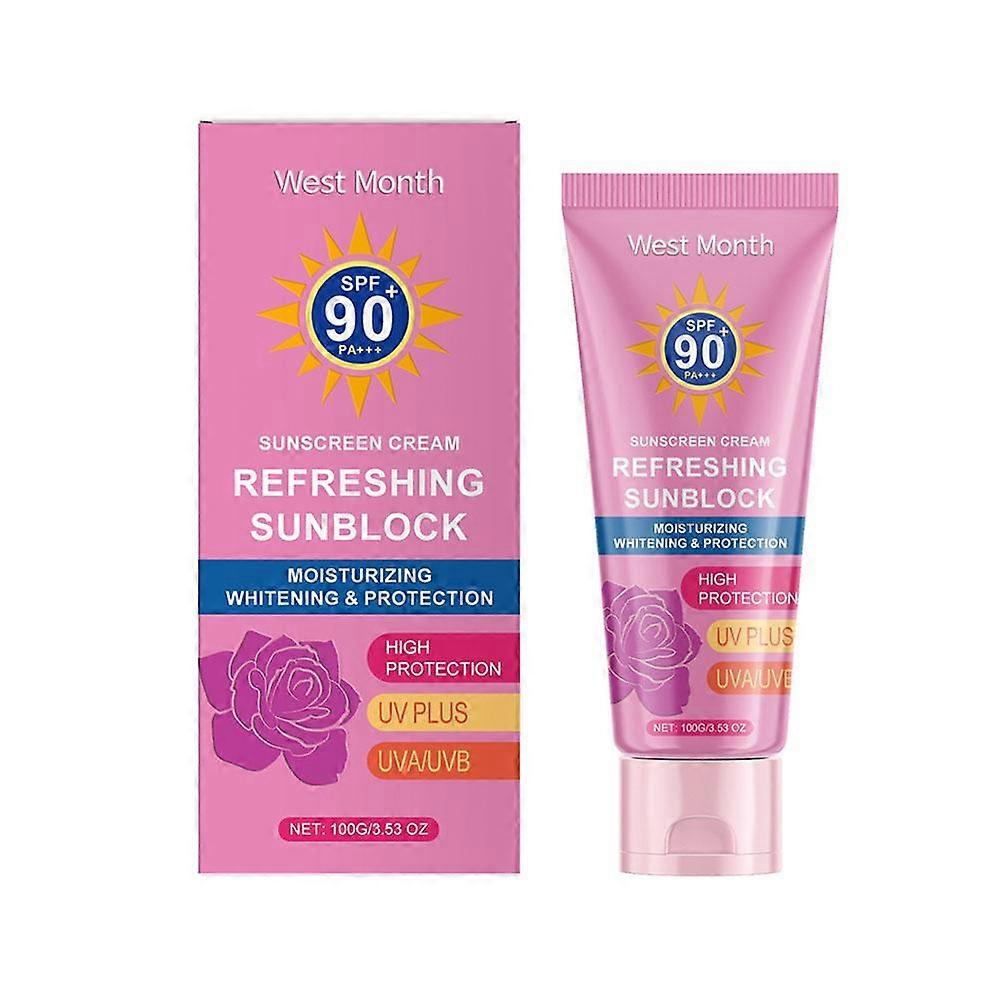 100g Broad Spectrum Sunscreen Cream with Moisturizing Molecules for All Skin Types Lightweight Non-Greasy UVA UVB Protection