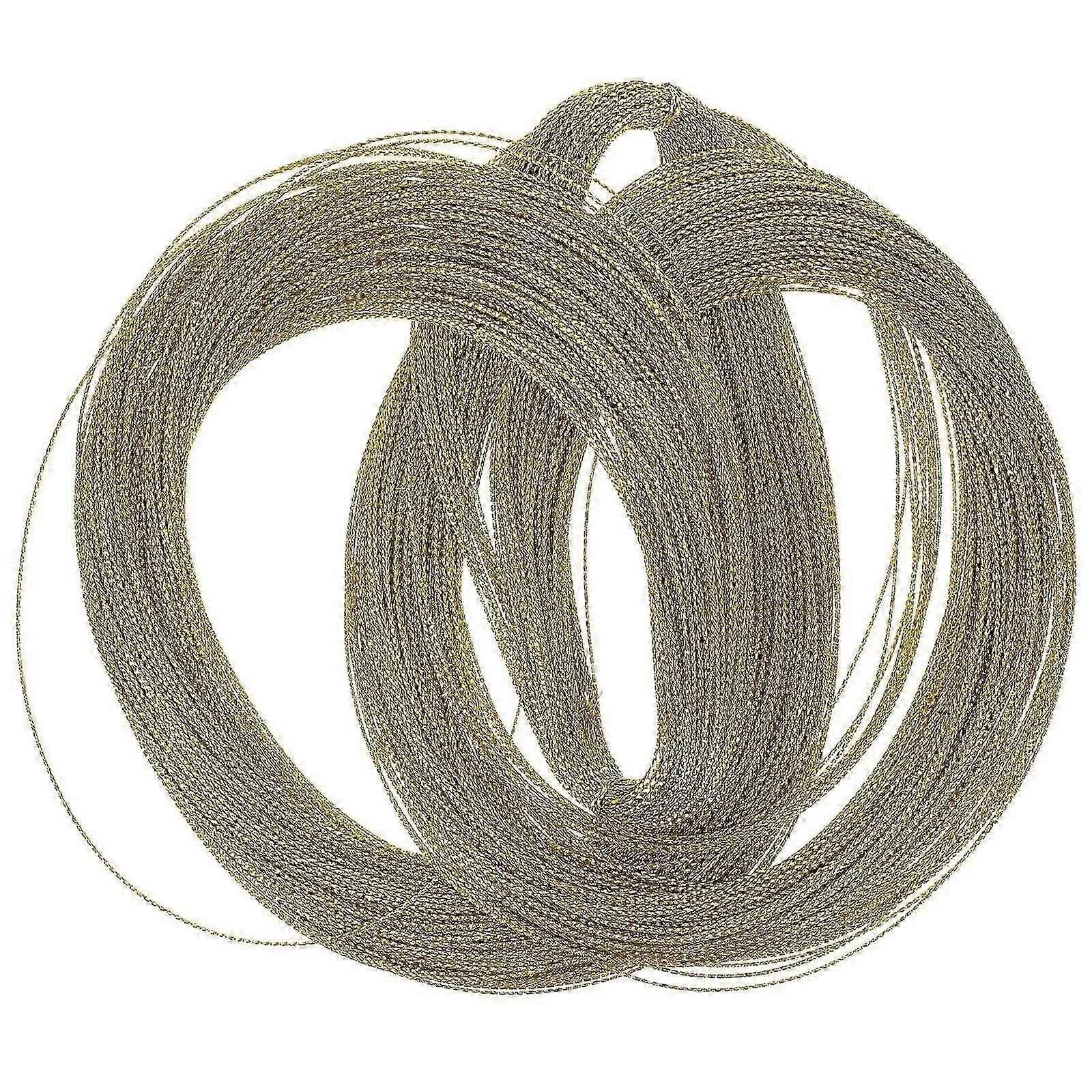Metallic Craft Thread - 100m Gold Jewelry String for Craft Making and Lift Cord Projects