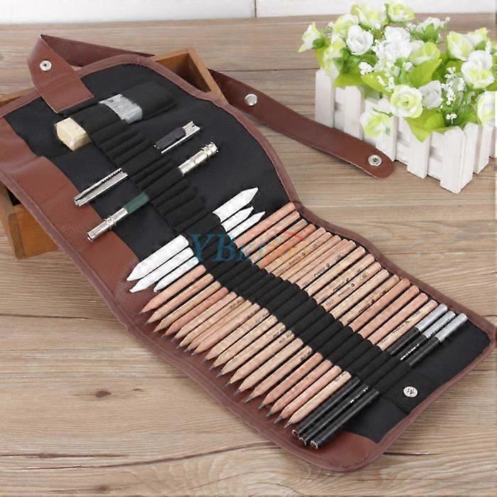 29pcs Drawing Pencils Sketch Pencils Drawing Sketch Kit with Bag Included Eraser Tools for Drawing Sketching Art Set