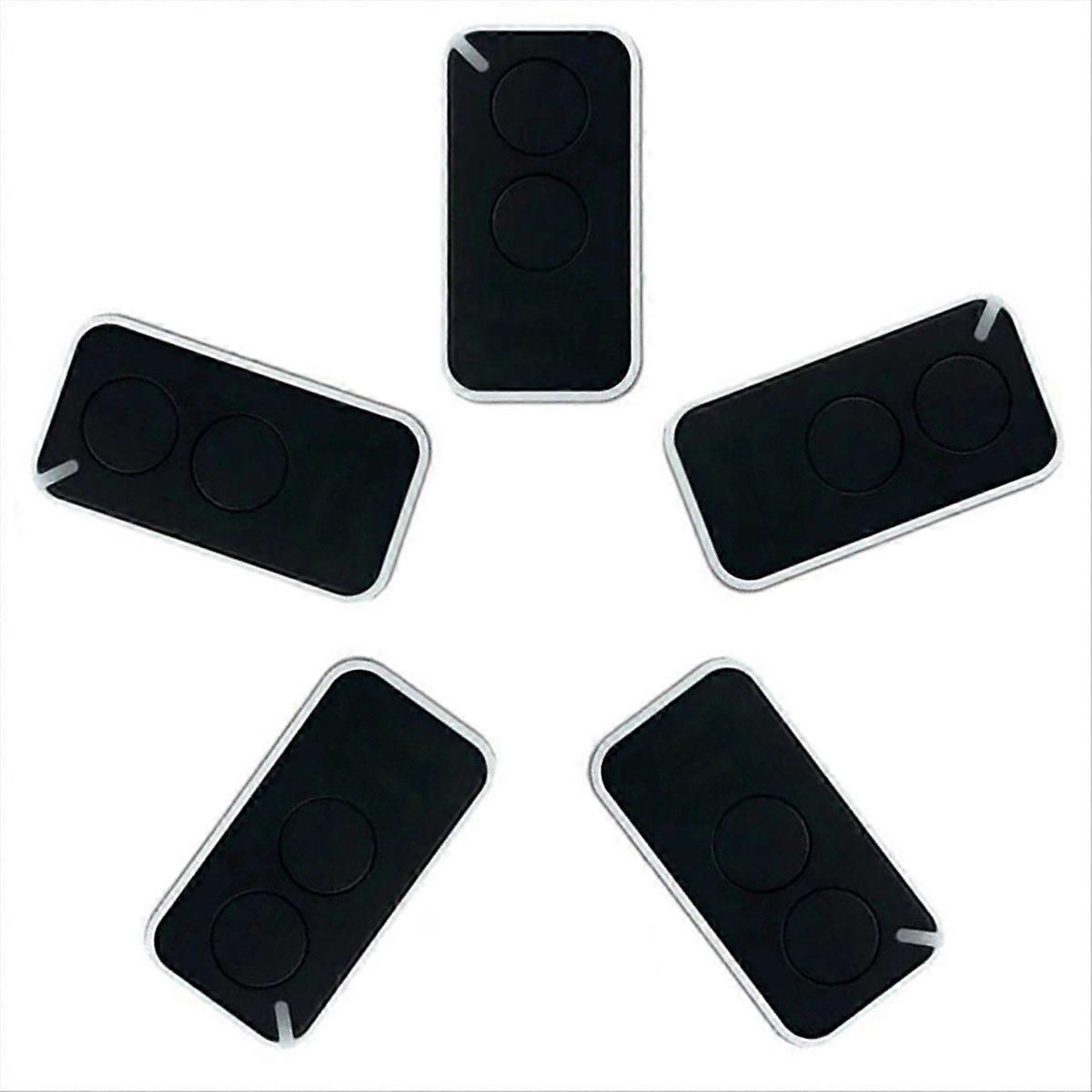 5pcs for NICE Universal Garage Remote Control 433.92MHz 2-Channel Rolling Code Black