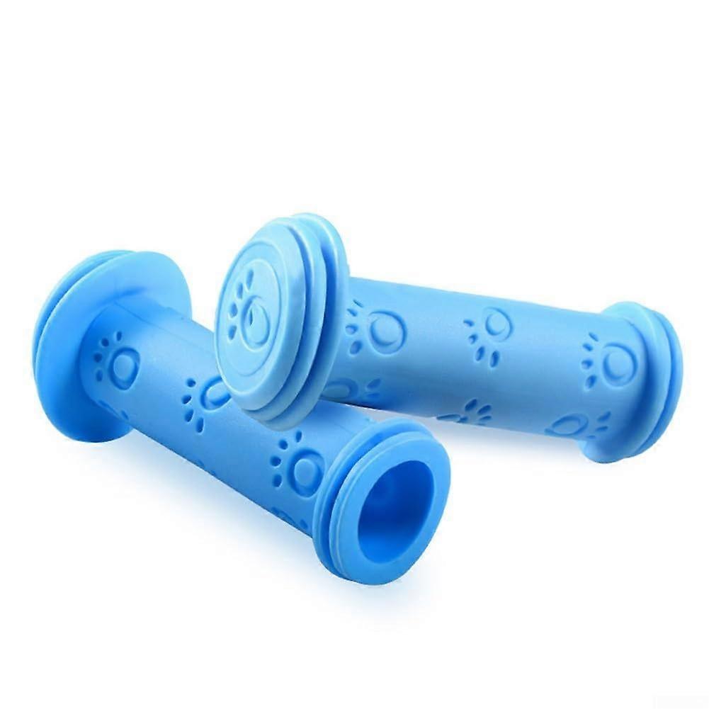 Non Slip Rubber Bicycle Handlebar Grips For 22mm Bar Size Kids Bikes And Scooters Blue