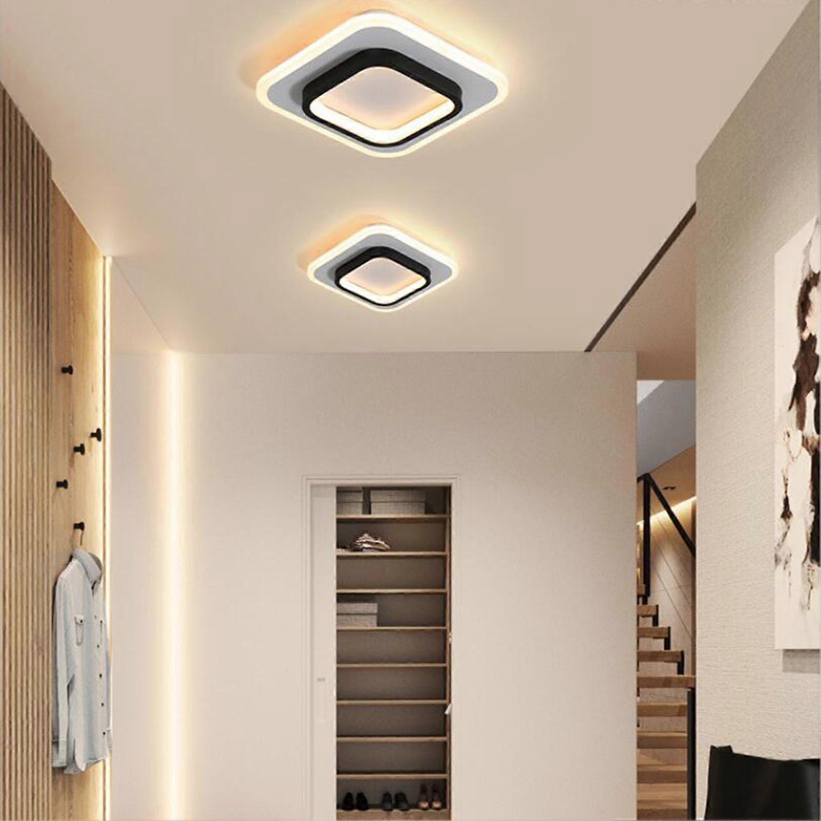 Metal Frame Acrylic Modern LED Ceiling Light With Remote Control For Living Rooms And Bedrooms  Color Rendering