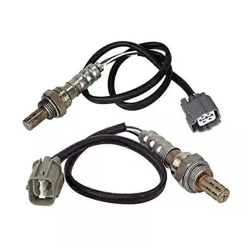 Apply 2Pcs Oxygen Sensor for Honda 2001-2005 Civic 1.7L O2 Sensor 234-4092 234-4123 Upstream Downstream 02 SensorD17A7 Engine Only)