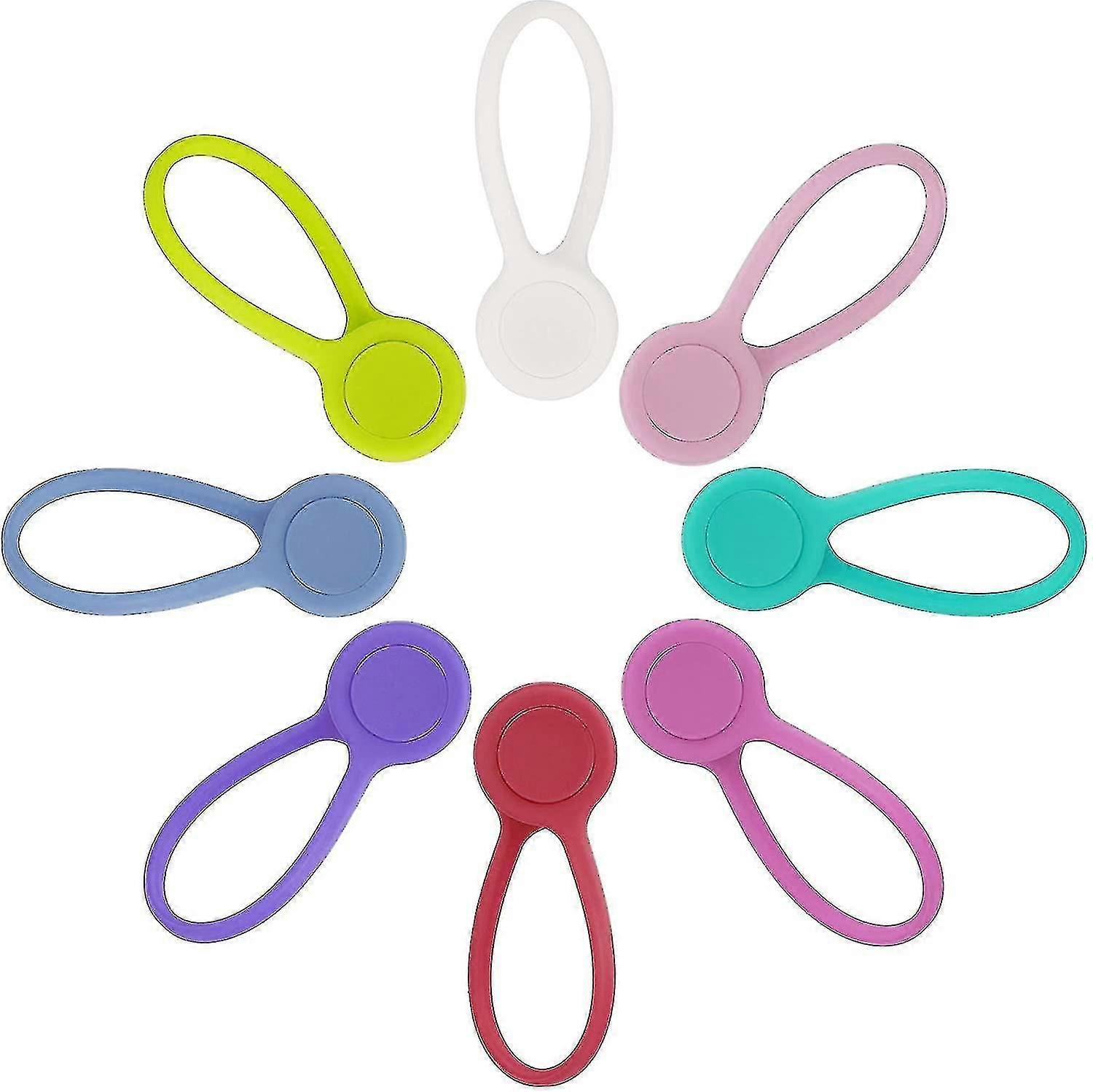 Silicone Reusable Magnetic Cable Clips Adjustable Cable Ties Cable Org