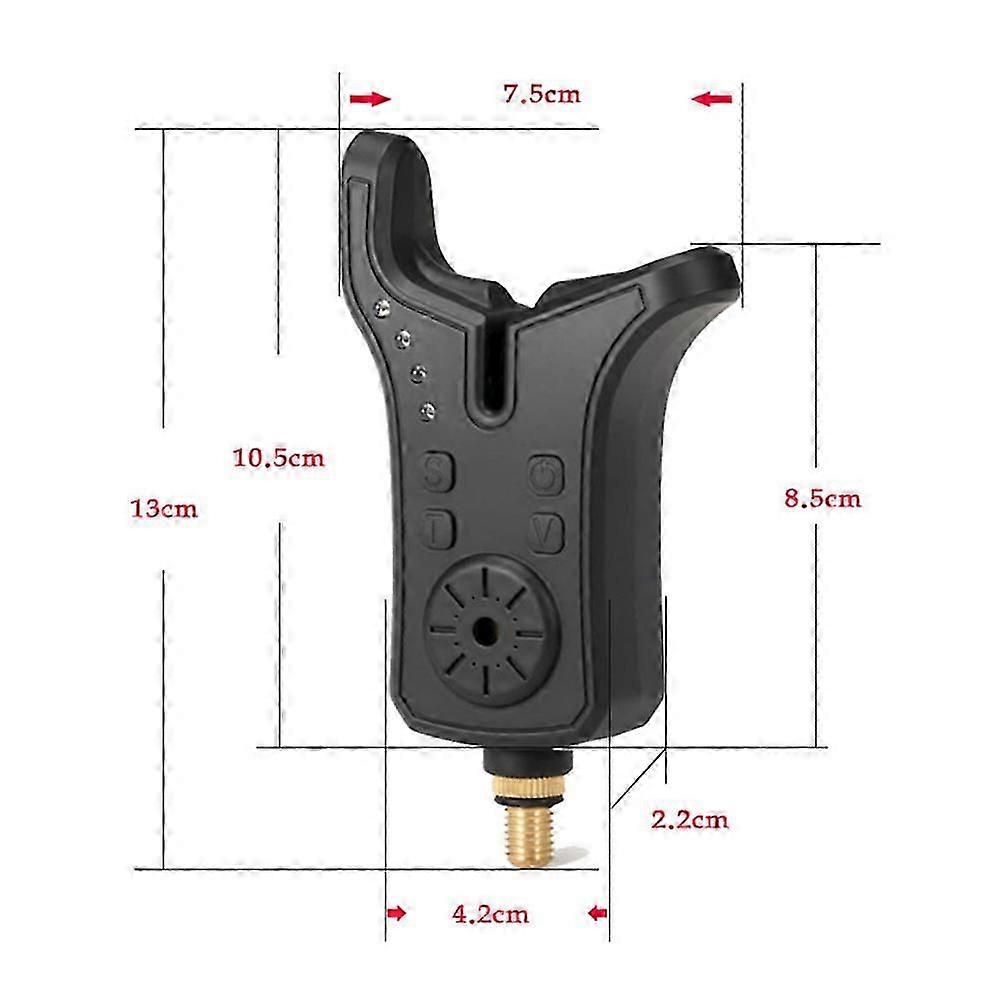 Electronic Fishing Bite Sound Alarm Indicator Sound Bite Alert Bell with LED Lights