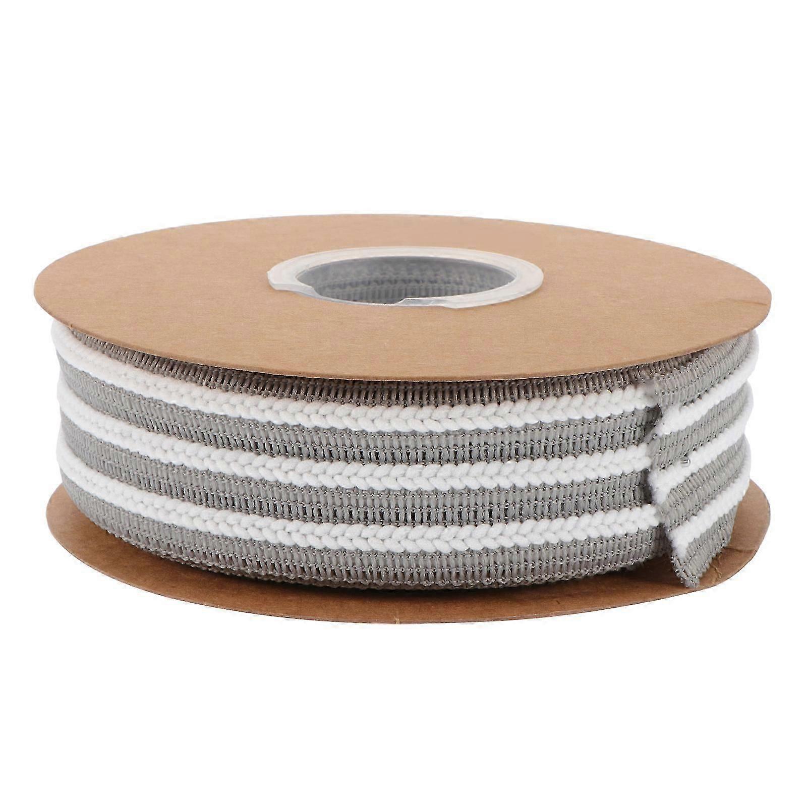 Bulk Ribbon Polyester Ribbons Christmas Wreath Making Grey 357.63X1.49X0.04in Easy to Roll