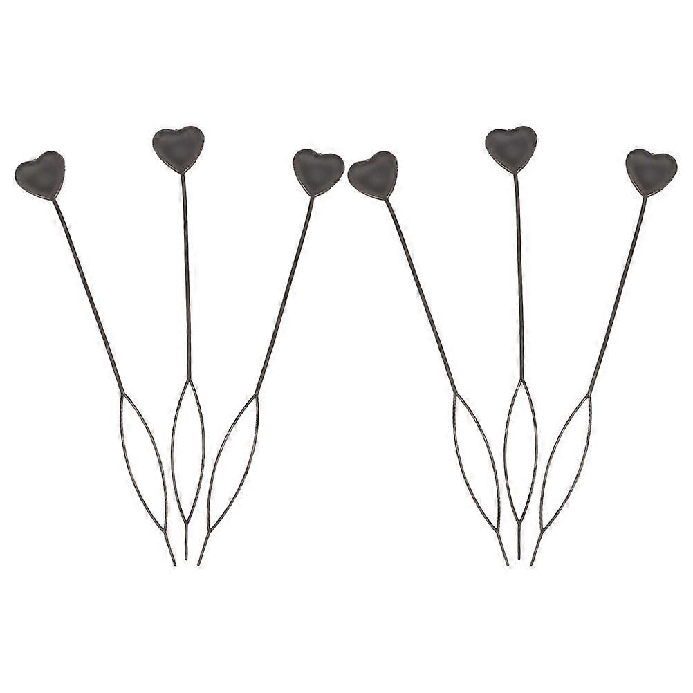 Hair Tail Tools Black Plastic for Braiding 6Pcs Ponytail Maker