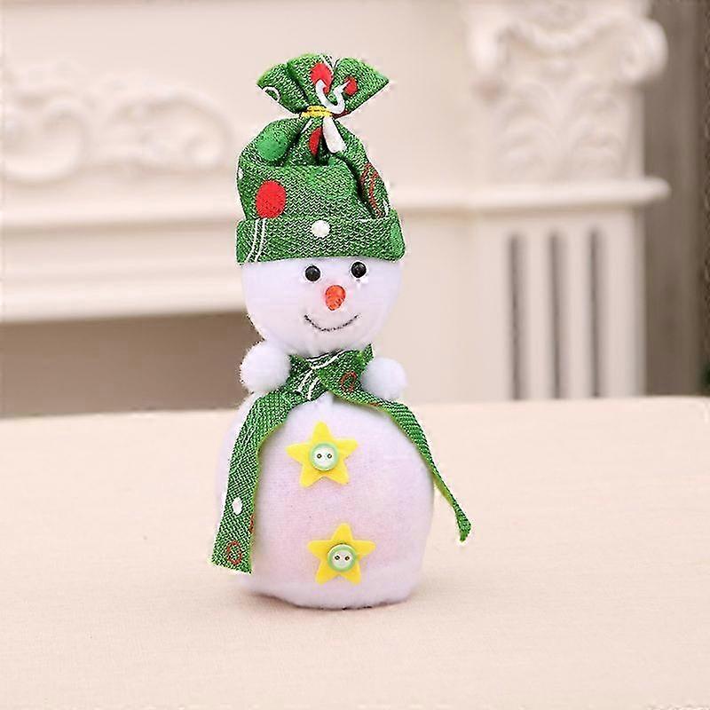 Christmas Apple Container for Festive Table Setting Snowman Theme5. Snowman Apple Bag for Christmas Celebration Fruit Presentation