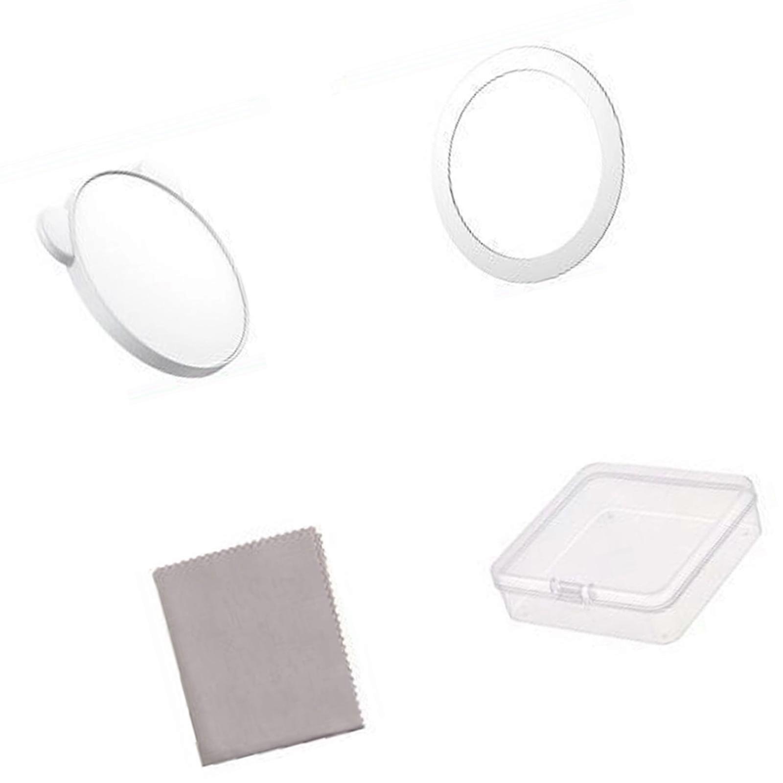 Magnetic Snap On Phone Selfie Mirror For Rear Camera Selfie Thin Design For Smartphone Camera Devices  White