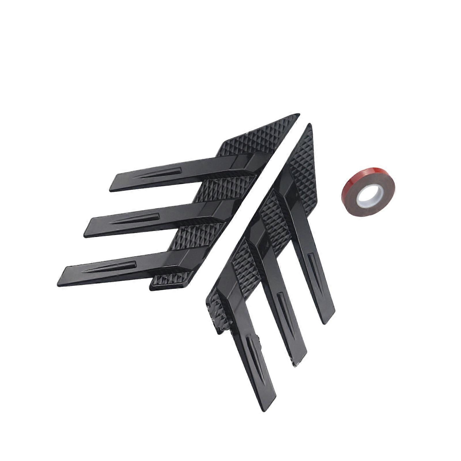 Plastic Rear Window Spoiler Splitter For Sedans SUVs Adhesive Mounting Optimizes Airflows And Adds Styling To Vehicle Multicolor