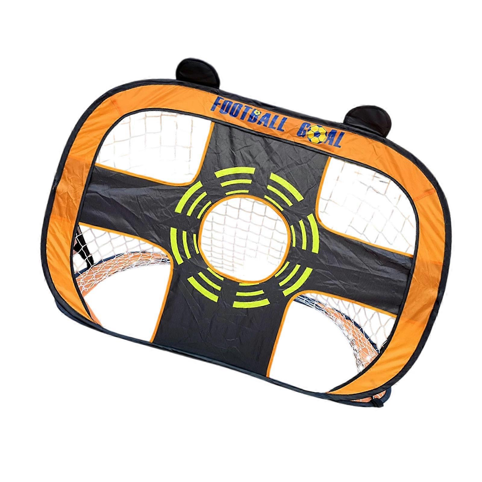 Collapsing Soccer Goal Net for Backyard Practice Excellent Polyster Fabric and Metal Frame Everyone Epochs  Orange