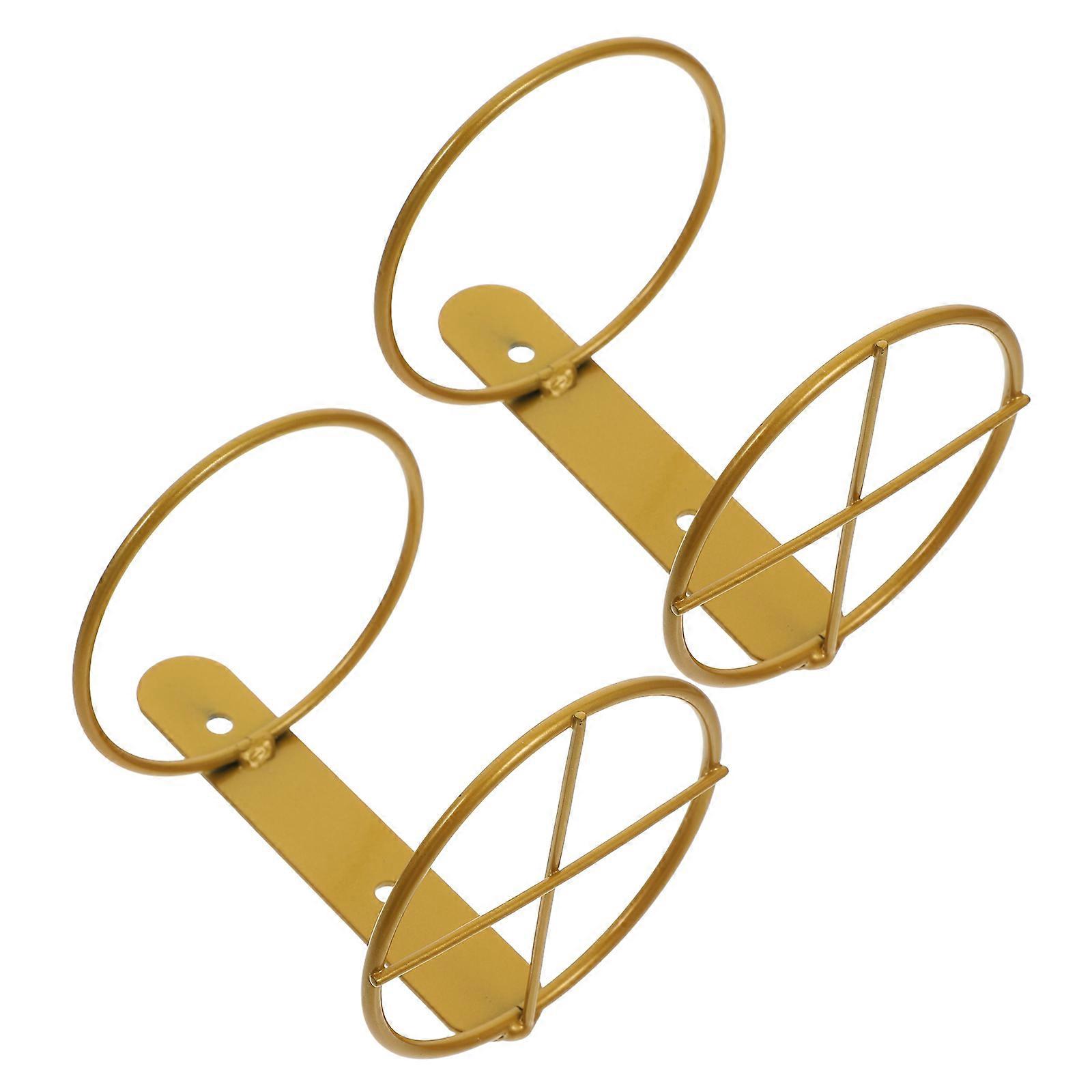 Single Wall Mounted Holder Iron Rack 2Pcs for Home Use