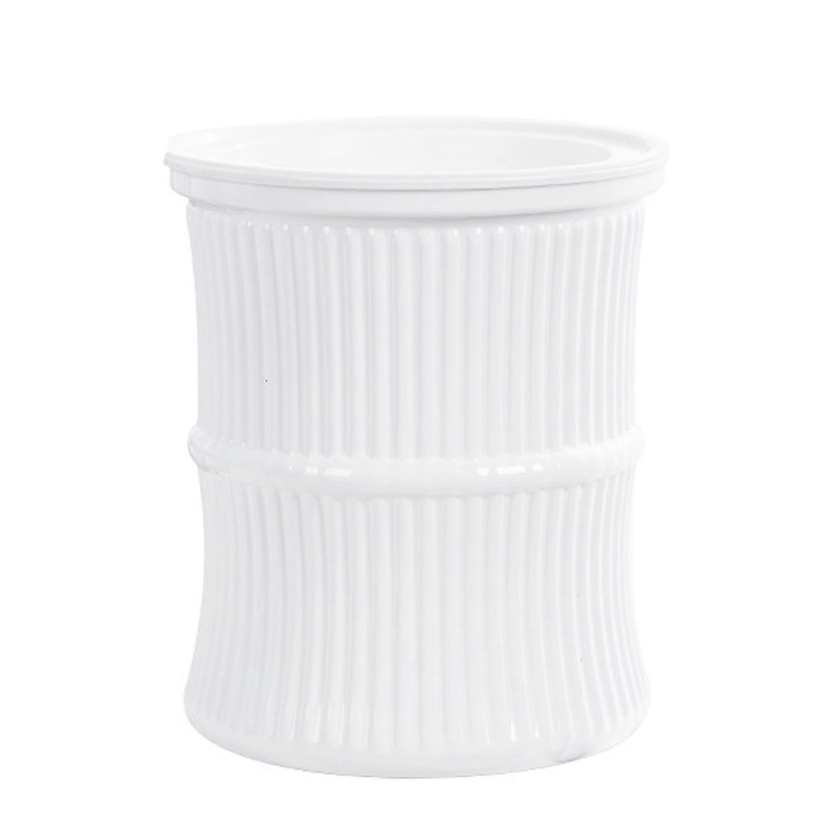 Lightweight Automatic Hydrating Sustaining Plant Container Planter Flower Pot With Vibrant Color Option for Indoor Plant  White