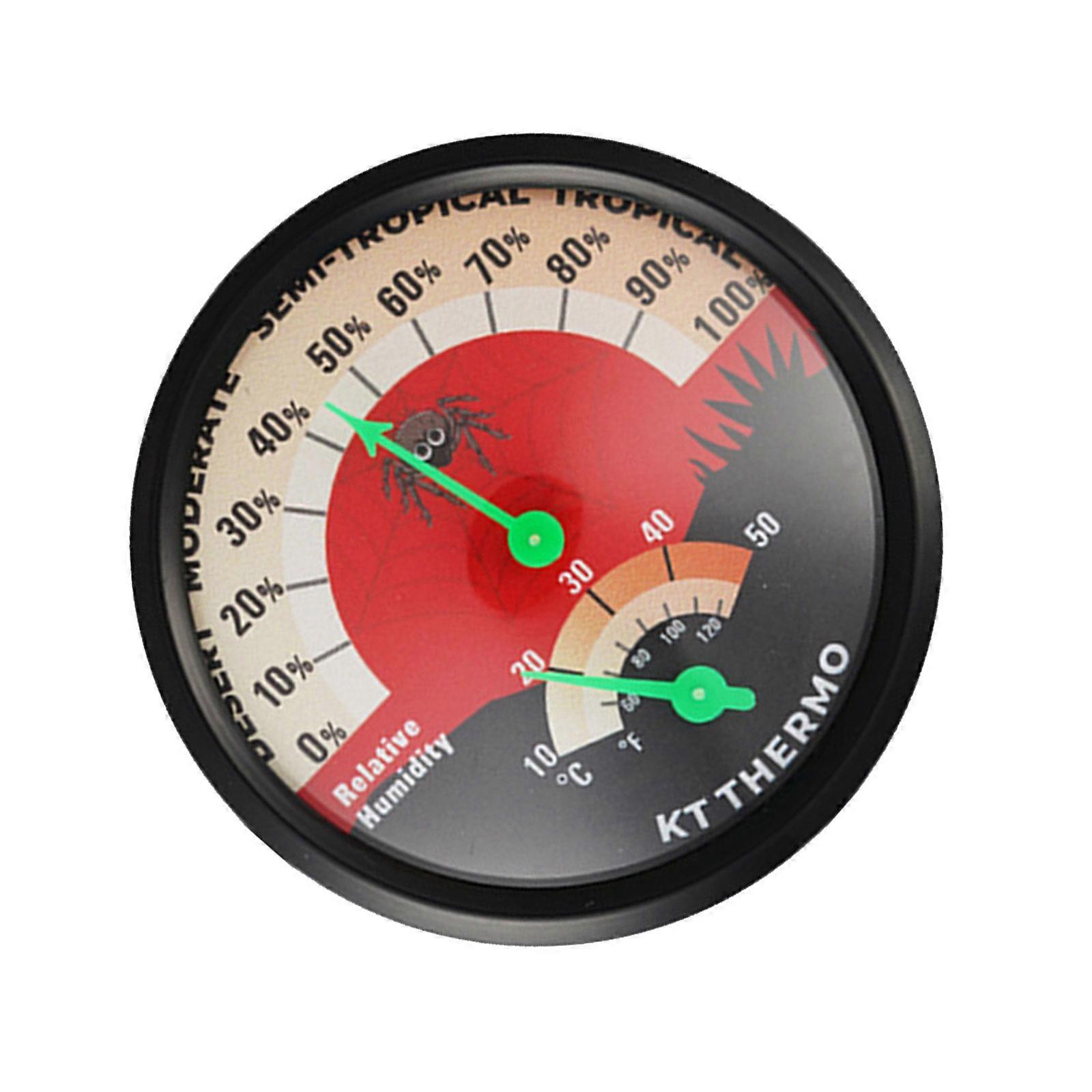 Multifunction  Reptile Environment Thermometers & Hygrometer Mechanical Measure Device for homes  Terrariums & Field Stations Multicolor