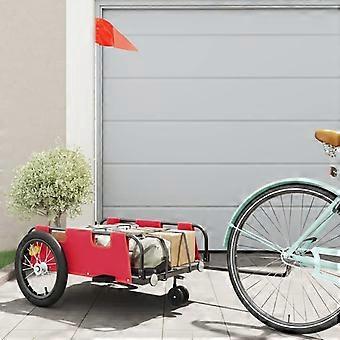 Bicycle Trailer Red Oxford Fabric and Iron