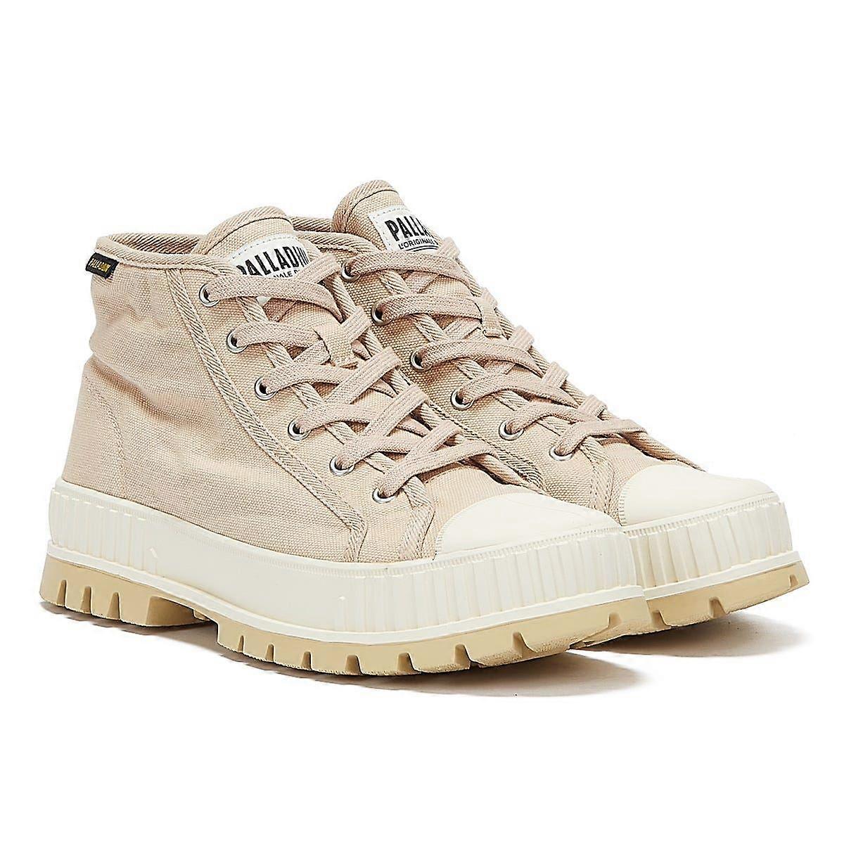 Palladium Pallashock Mid OG Womens Nude Light Boots - (Beige)