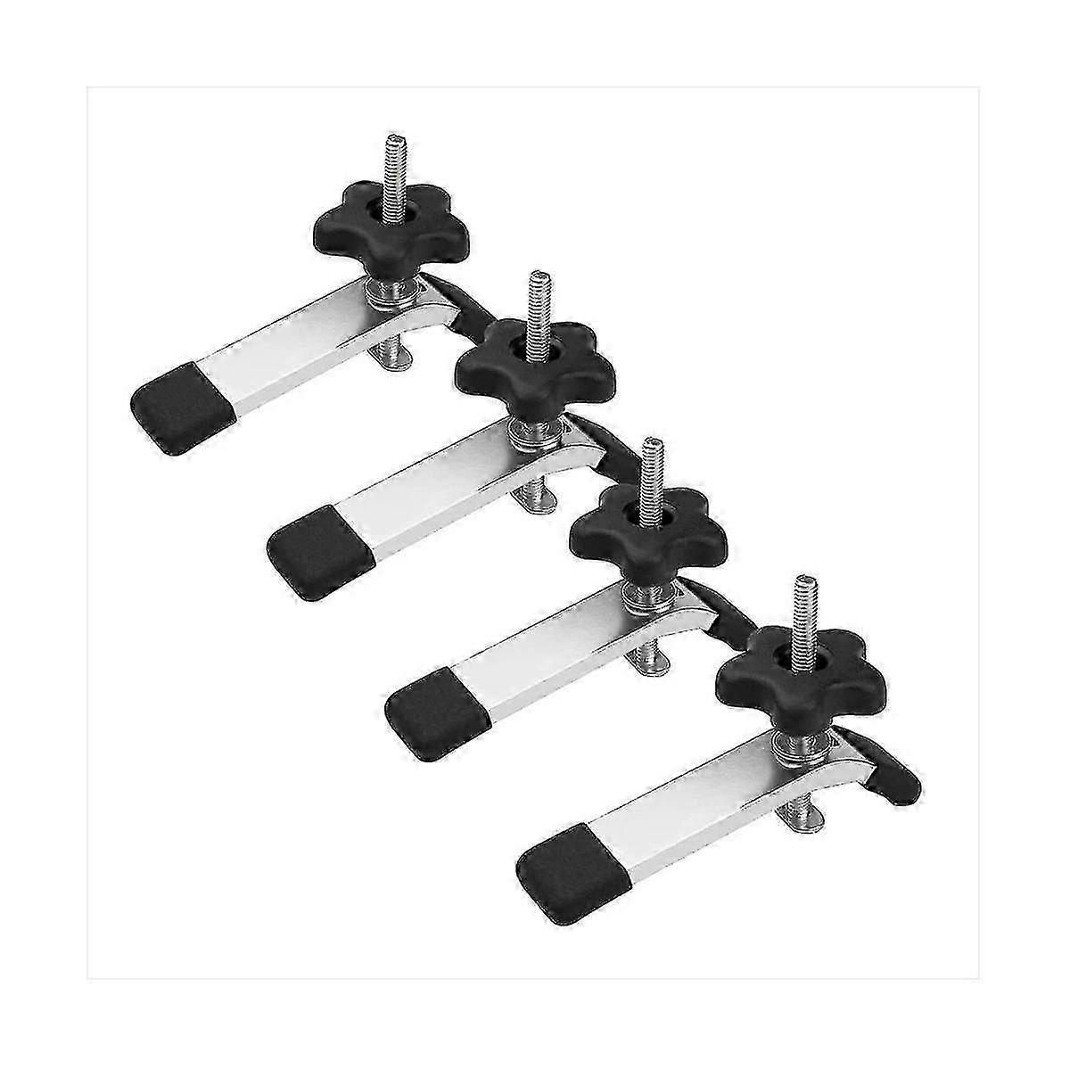4 Pcs T- Hold Down Clamp For Drill Presses, Cnc, Table Saws, Jigs, Panels, Vertical