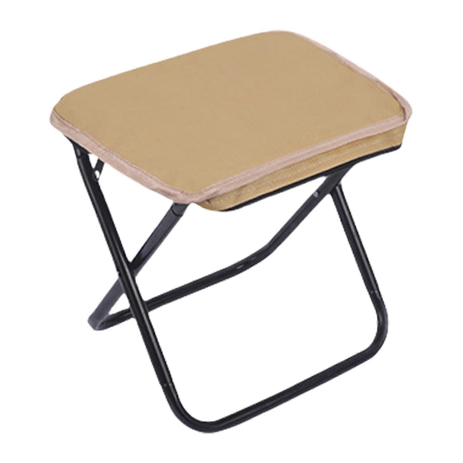 Katlanır Kamp Taburesi Hafif Kamp Taburesi Taşınabilir Koltuklar Seyahat Küçük Tabureler Kamp Balıkçılık Yürüyüş Bahçe haki