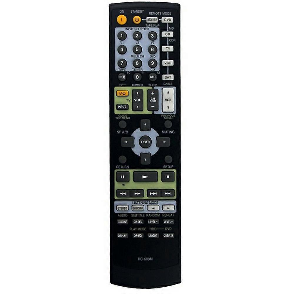 RC-608M For Onkyo Amplifier Player Remote Control 10m Range Battery Powered Replacement Controller