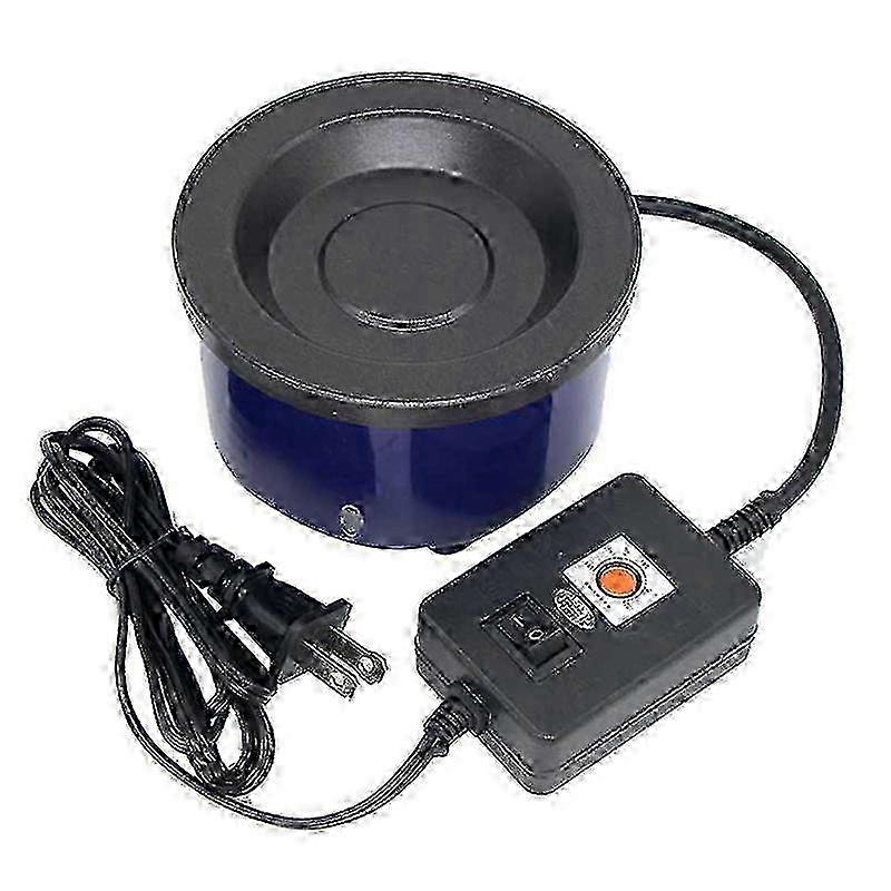 Hot melt glue skillet for precise temperature adjustment