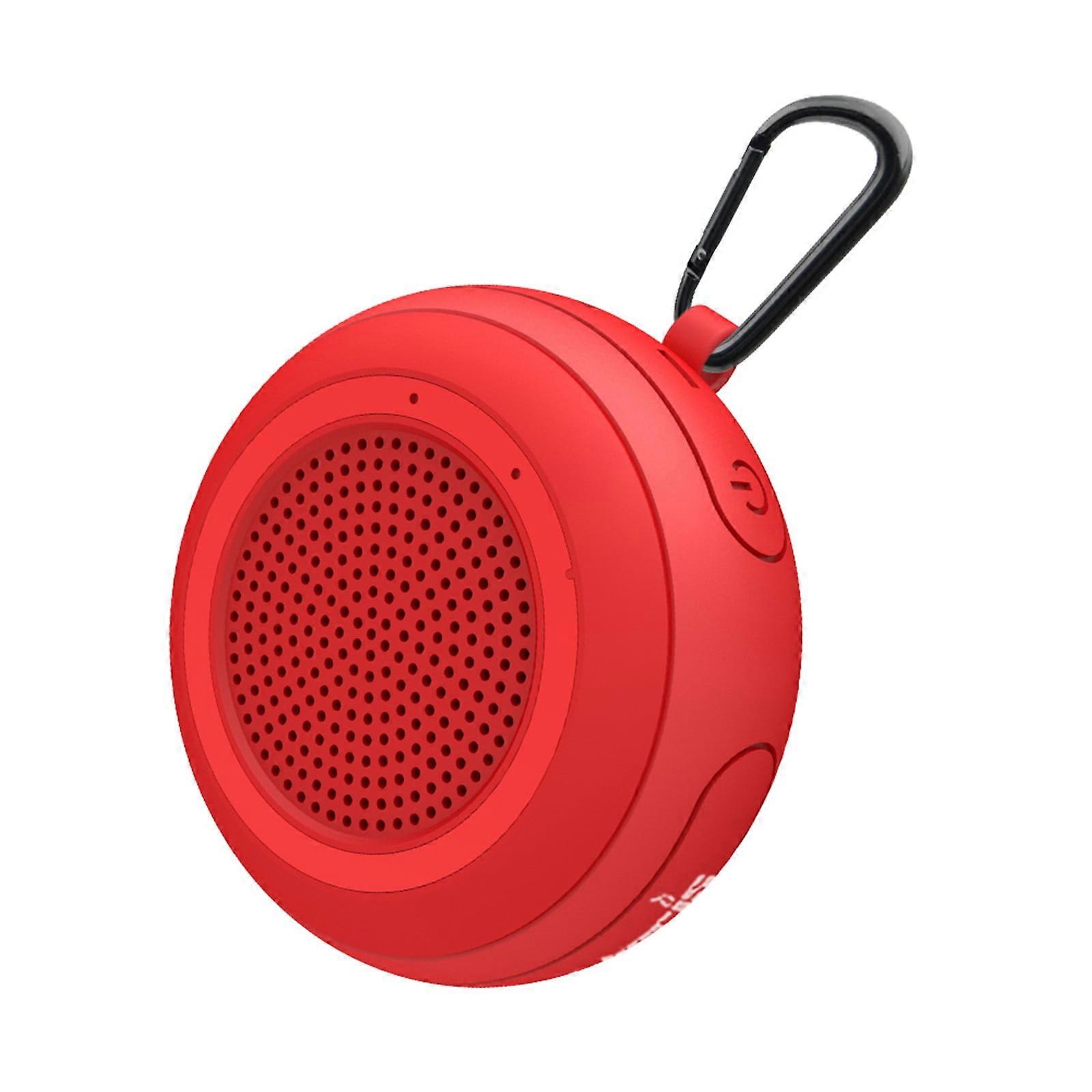 PAVEOS Pool Floating Speaker Portable Speaker 5W Bluetooth Speaker Bluetooth 5.0 IPX7 Bluetooth Audio Amplifier Suitable for Home Use Red