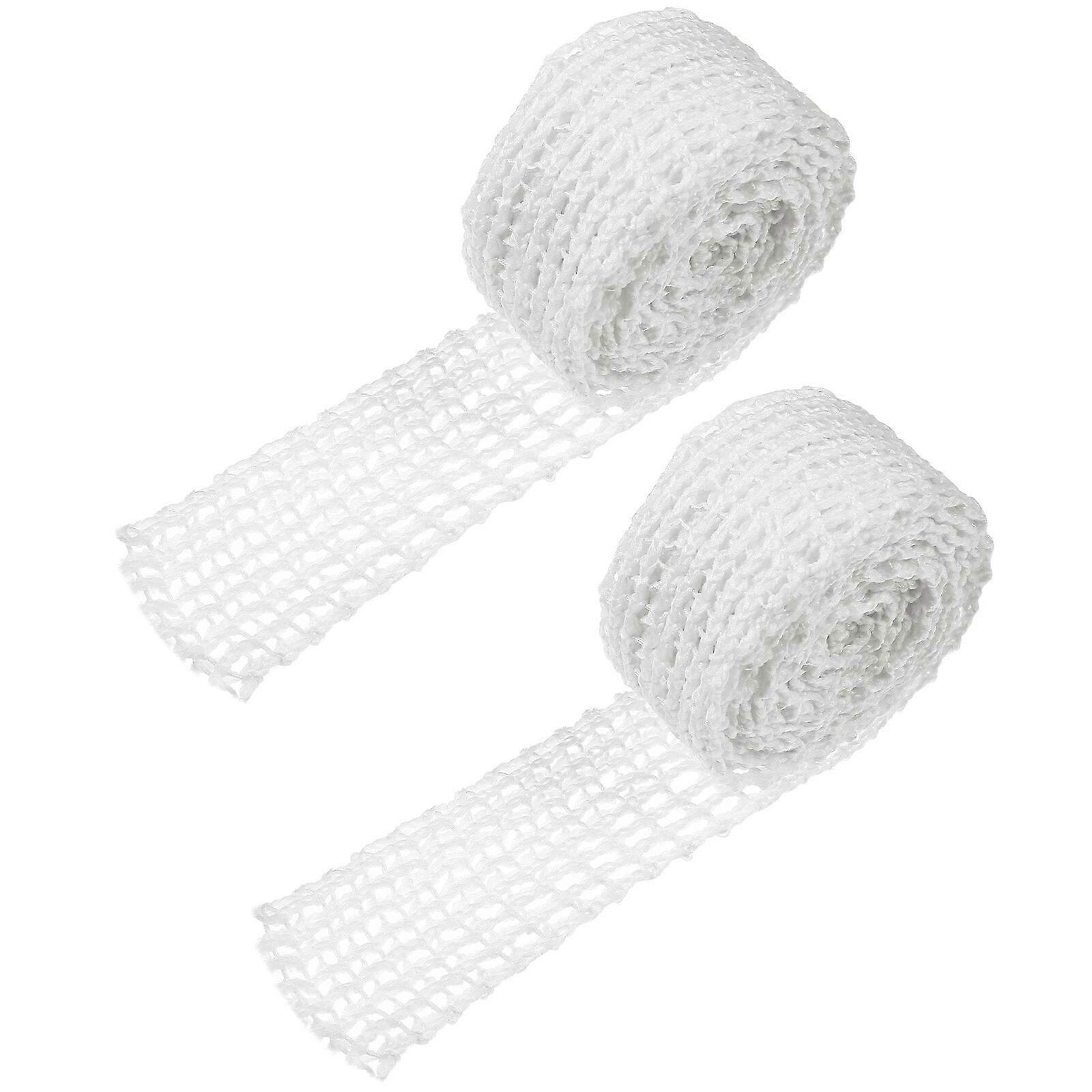 2 Rolls Char Siew Braided Rope Sausage Kitchen Twine for Roasting Elastic Meat Ham Sock Meat Netting