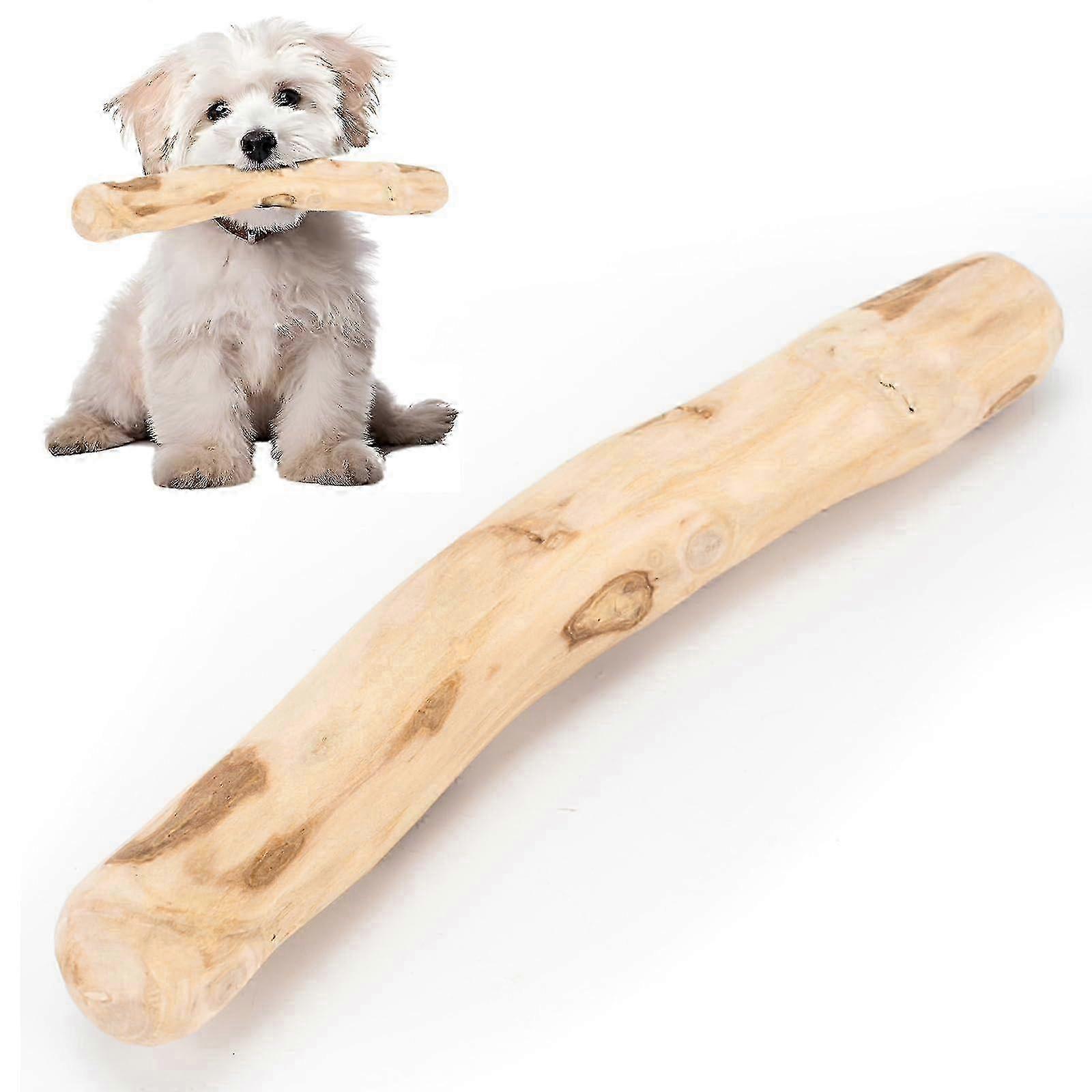 w Puppy Chew Toy for Strong Chewers, Natural Coffee Wood, XS Size 16cm x 2.3-2.7cm, Durable Chew Toy for Puppies